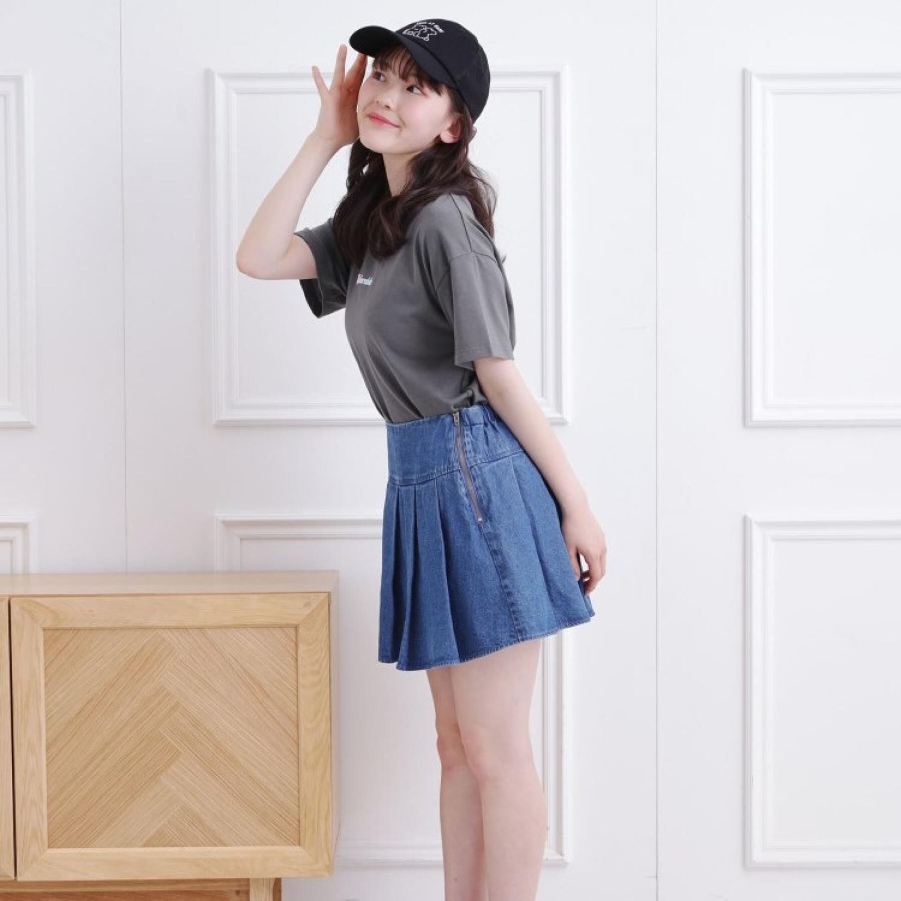 PINK-latte「くま刺繍メッシュキャップ」|キャップ・キャスケット|