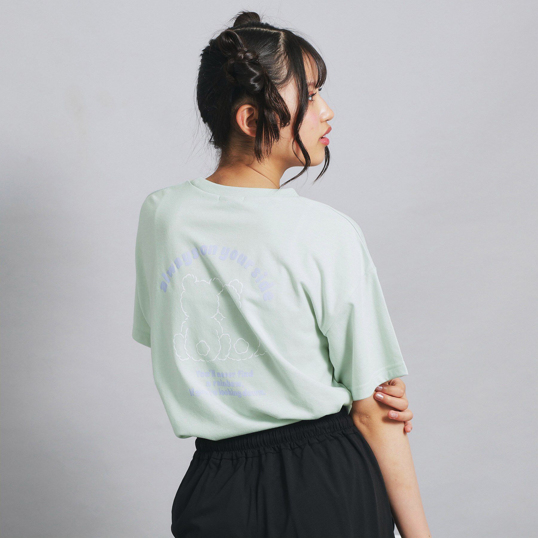 PINK-latte「ペアくまちゃんビッグTシャツ」|Tシャツ・カットソー|