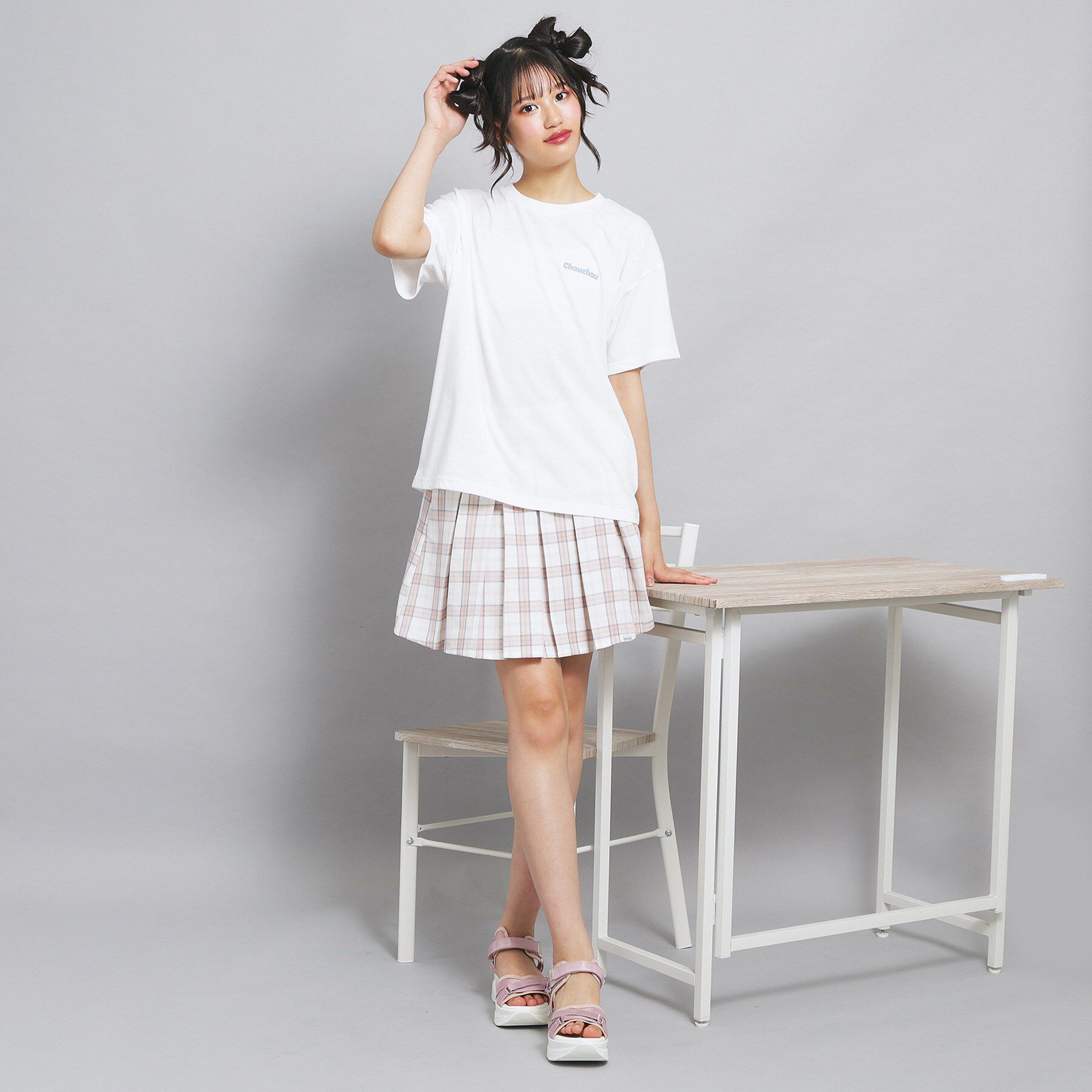 PINK-latte「ペアくまちゃんビッグTシャツ」|Tシャツ・カットソー|