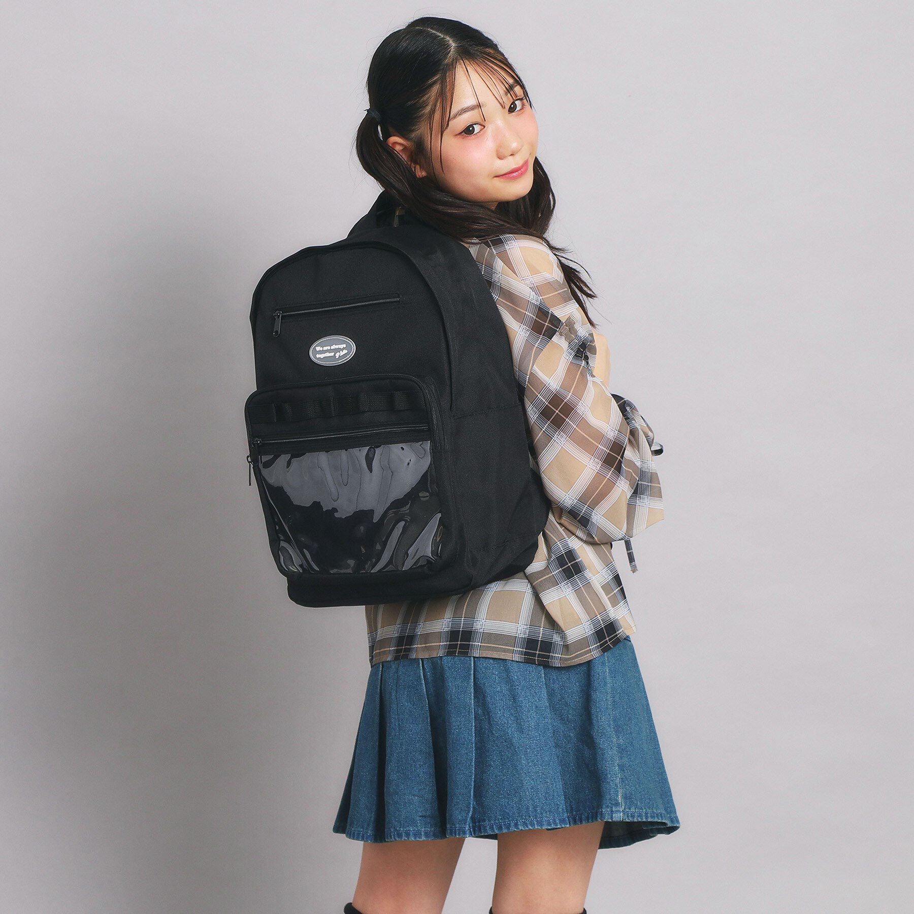 PINK-latte「【容量約20L】シリコンワッペンリュック」|リュック|