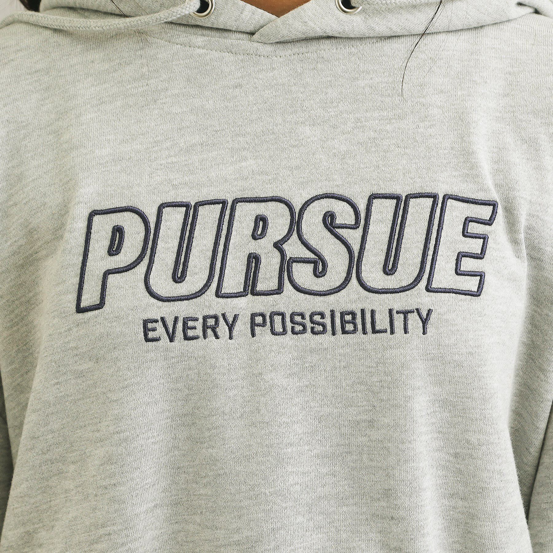 PINK-latte「袖ロゴプリント短丈パーカー」|パーカー|