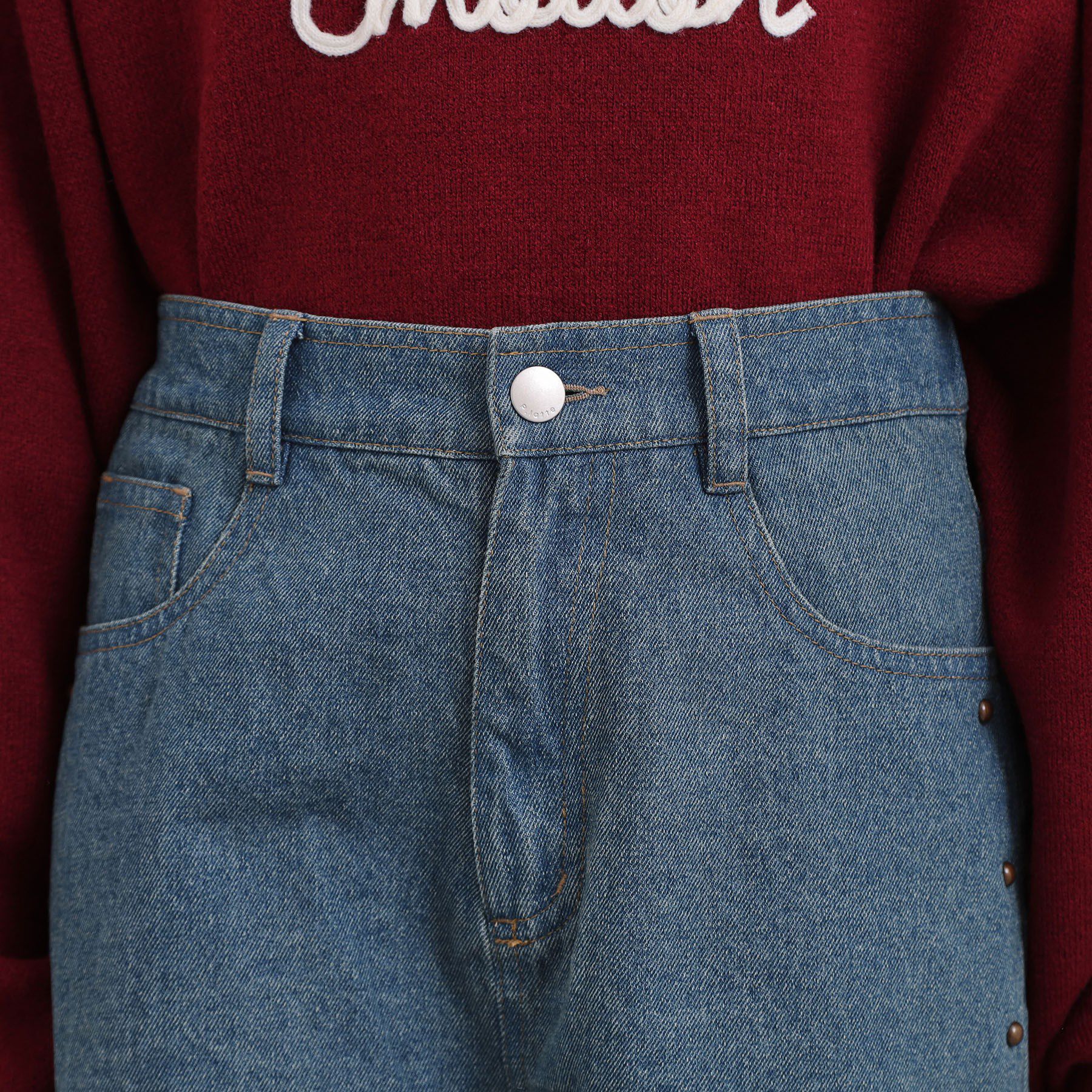 PINK-latte「スタッズショートパンツ」|キュロット|