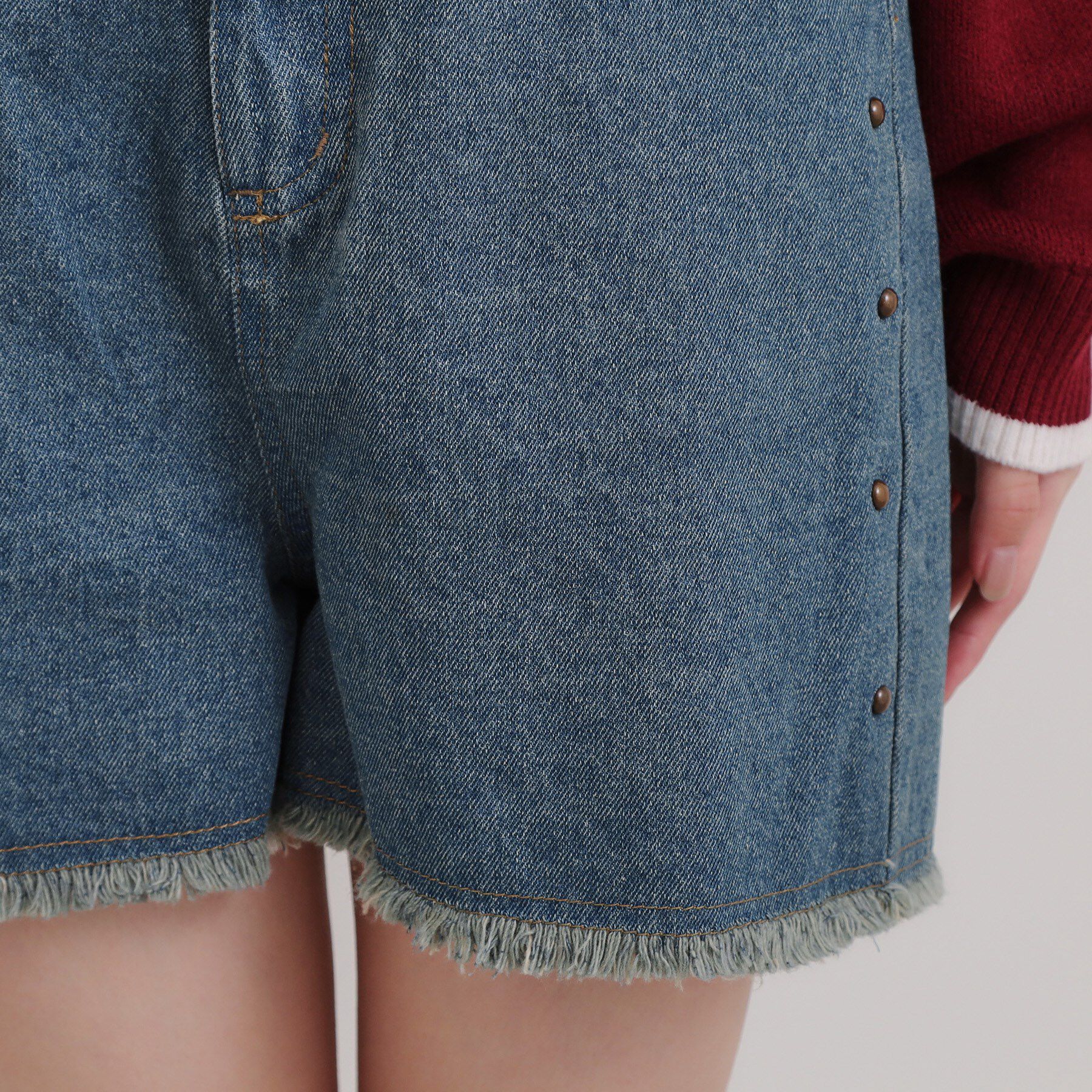 PINK-latte「スタッズショートパンツ」|キュロット|