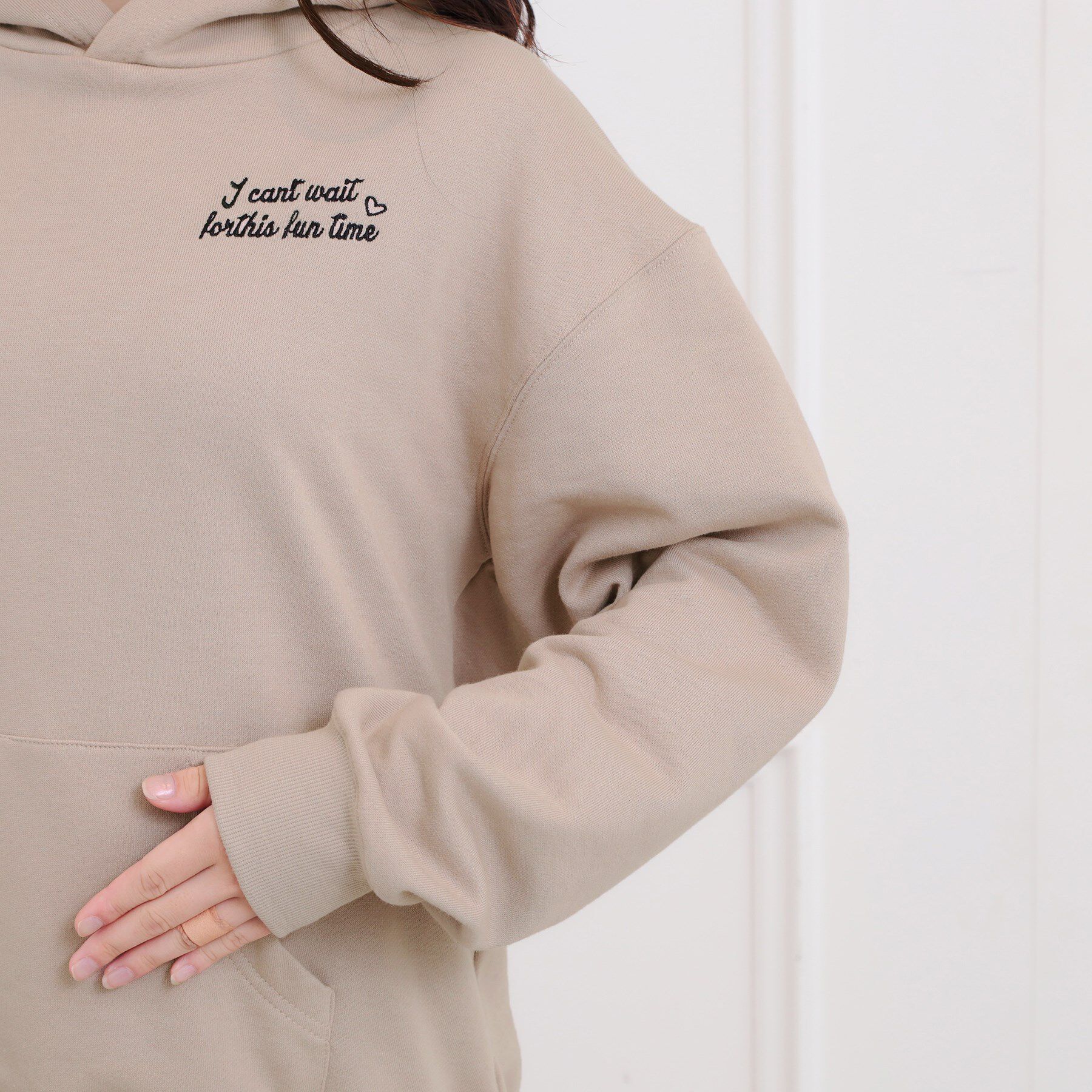 PINK-latte「くま耳チュニックパーカー」|パーカー|