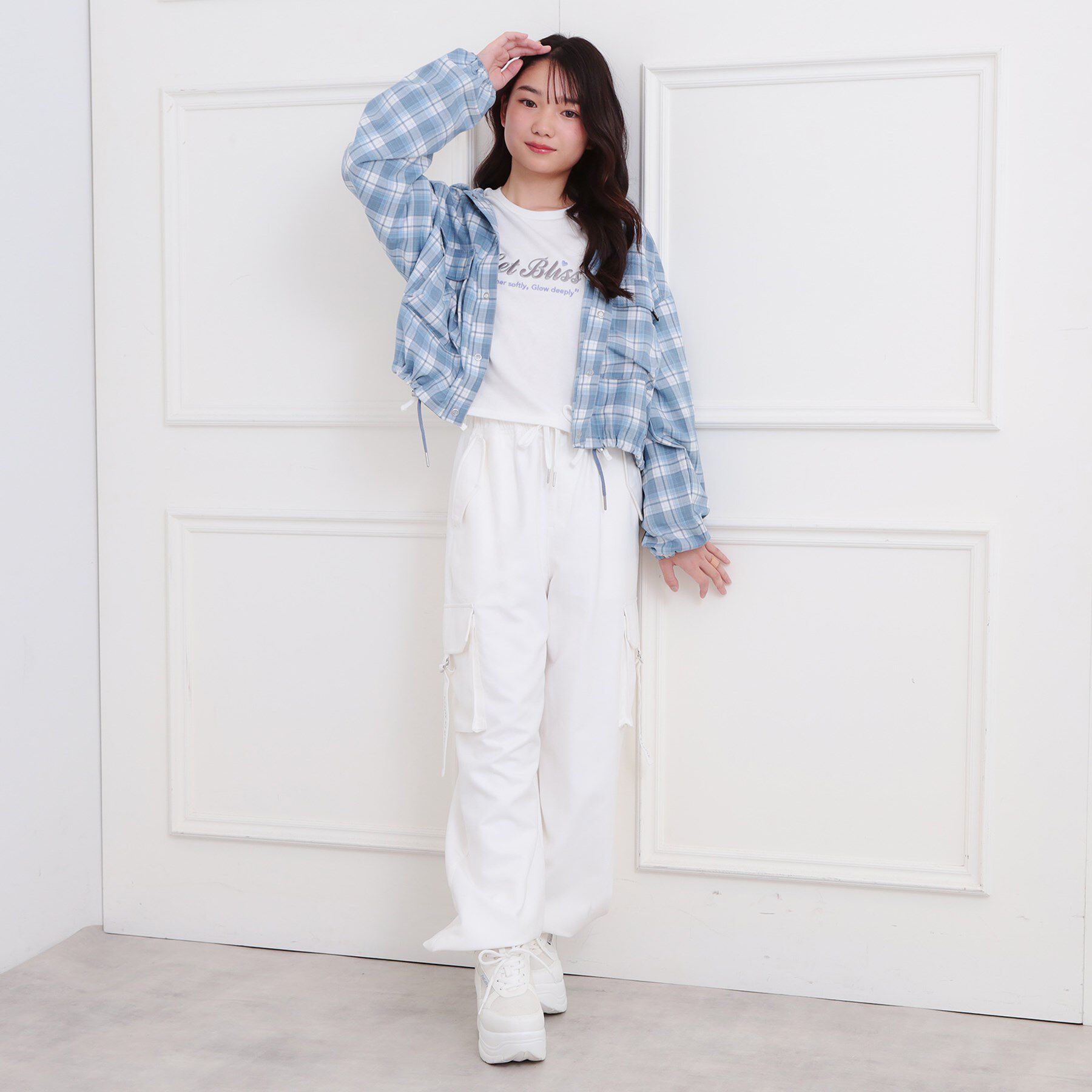 PINK-latte「ピーチ起毛ベーシックカーゴパンツ」|その他|