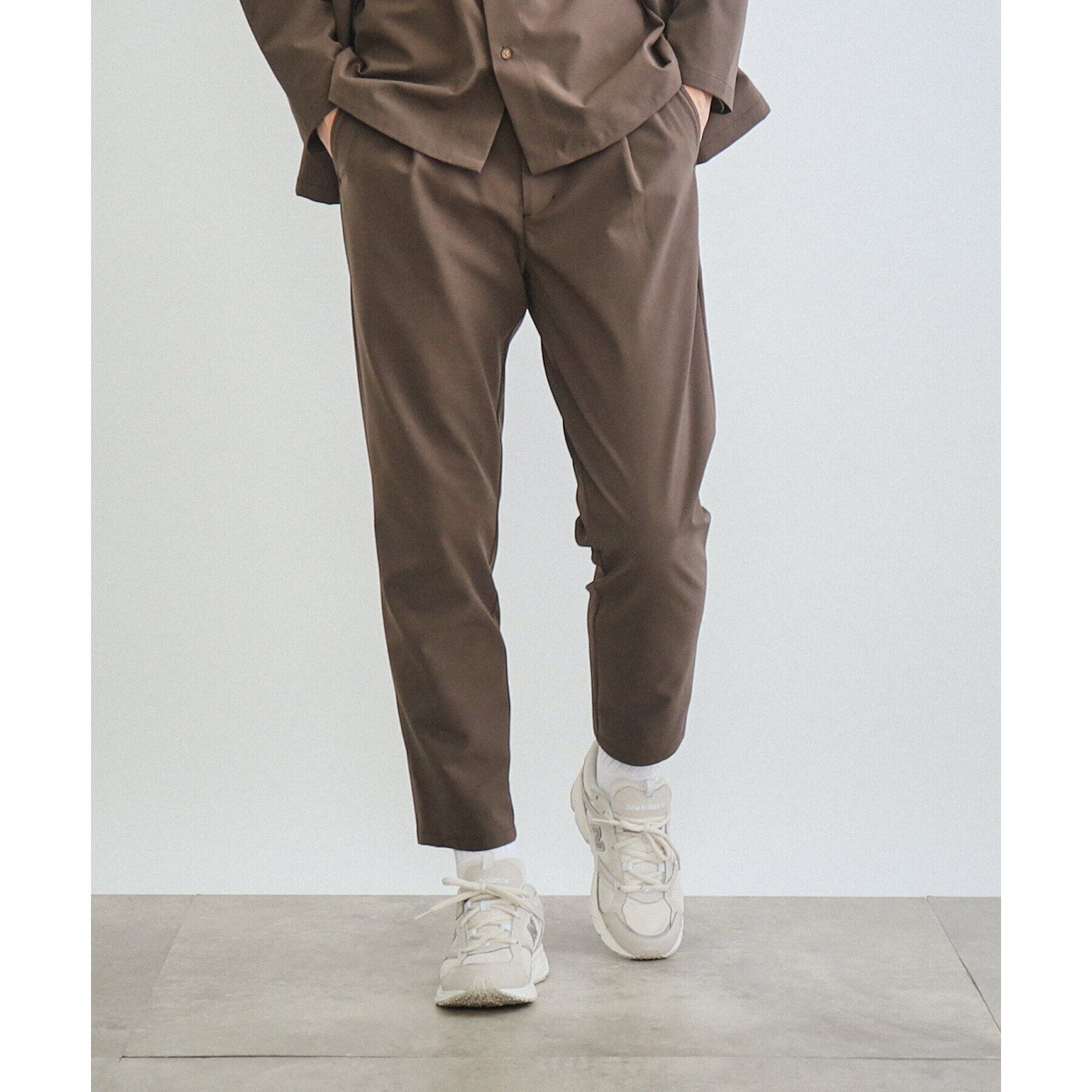 THE SHOP TK「【360&deg;ストレッチ／セットアップ可】リッチポリテーパードイージーパンツ」|その他|