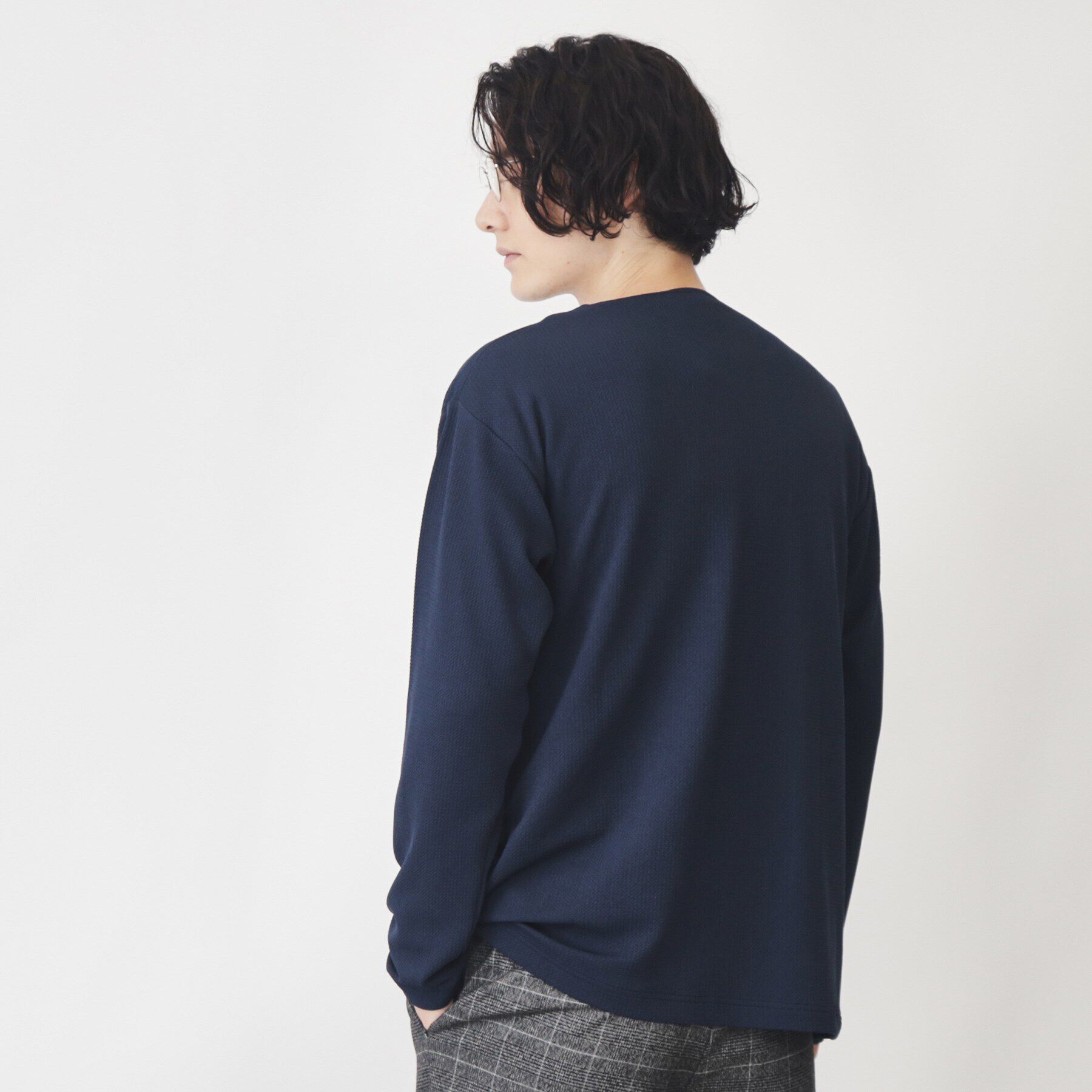 THE SHOP TK「【カーディガン＋ロンTセットアイテム】杢ふくれアンサンブルカーディガン」|カーディガン|