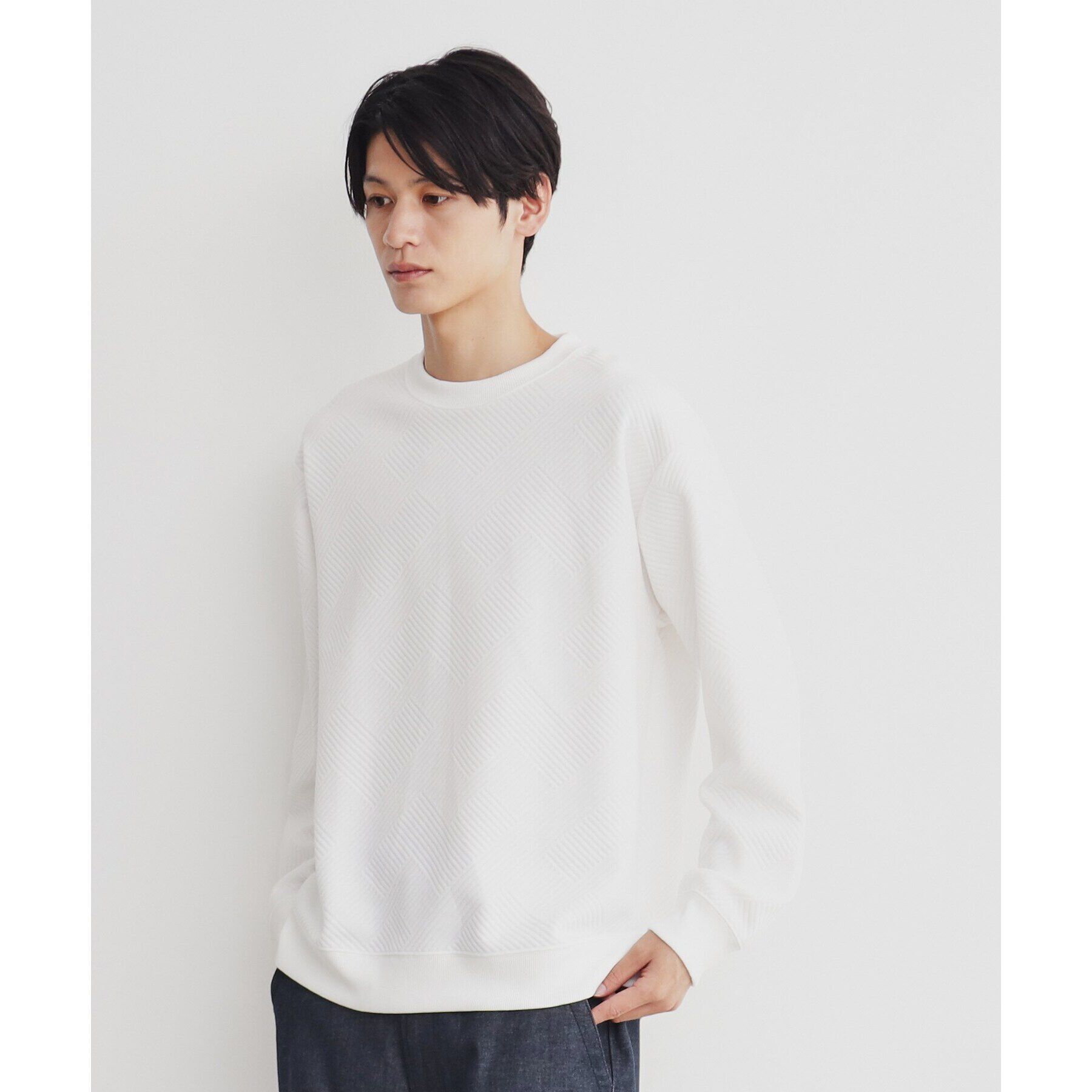 THE SHOP TK「ふくれキルティングプルオーバー」|Tシャツ・カットソー|