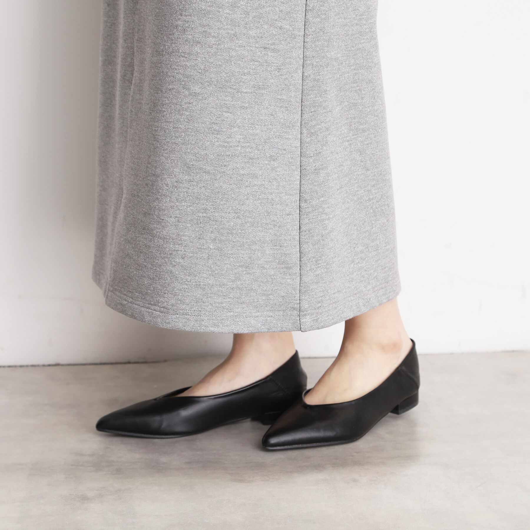 THE SHOP TK「裏毛ラメスカート【洗える】」|スカート|