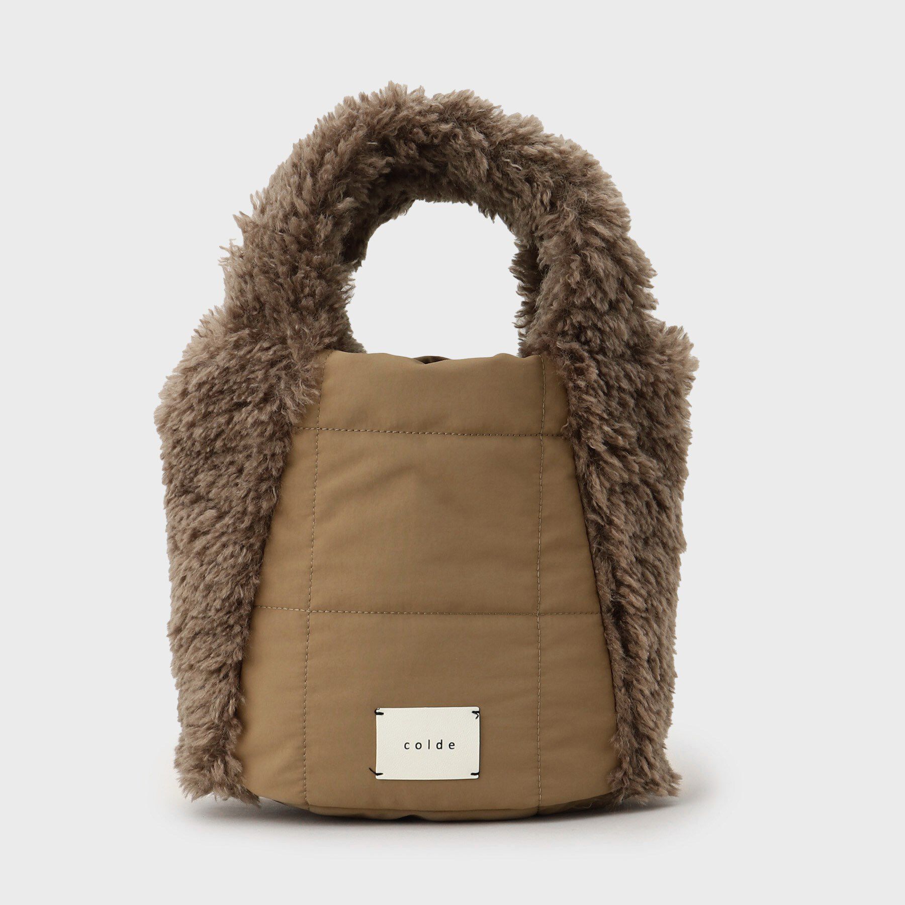 THE SHOP TK「キルト&times;フェイクファー2WAYトート」|トートバッグ|