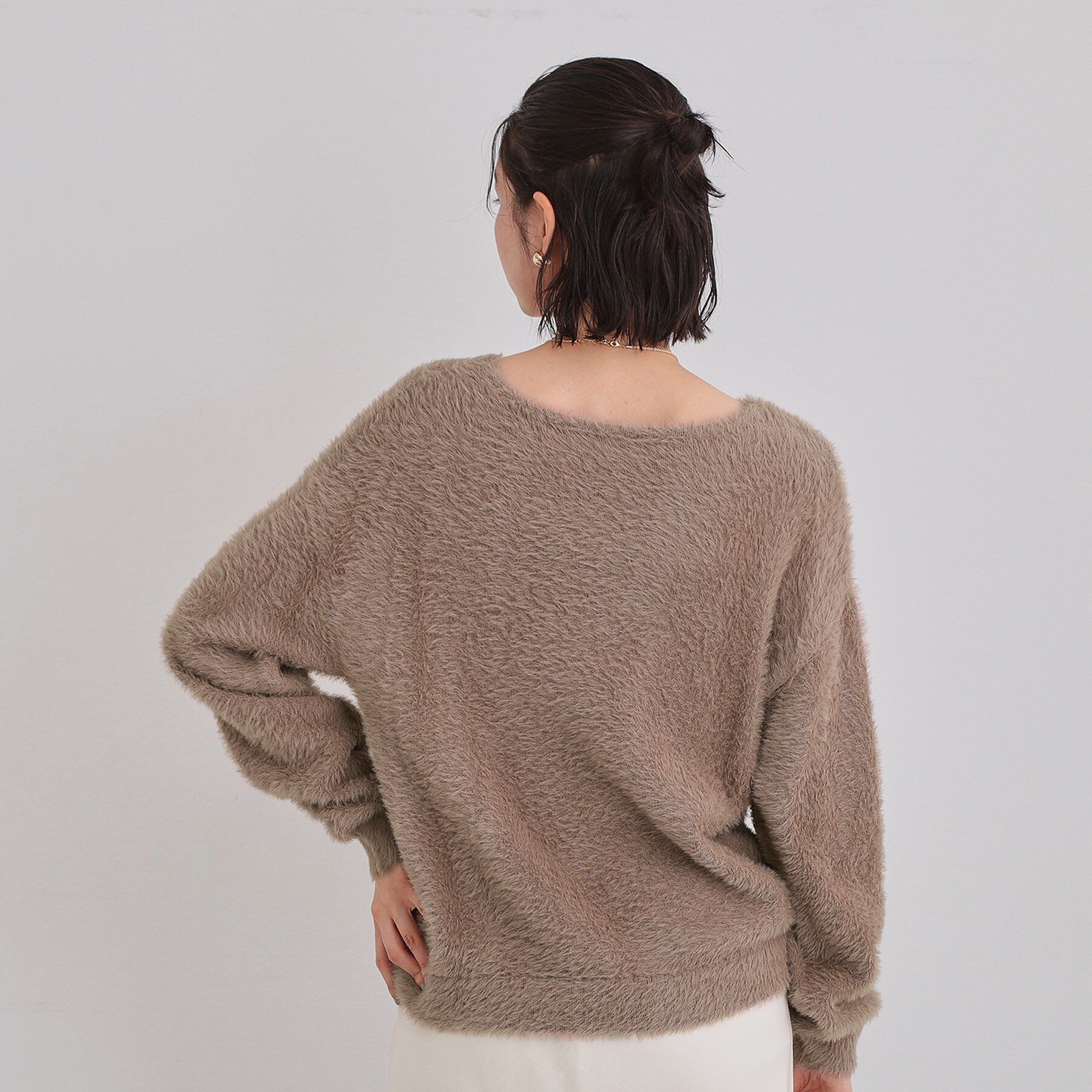 THE SHOP TK「【選べる7色/華やかで柔らか】ふわふわフェザーニット/洗える・前後2WAY」|ニット・セーター|