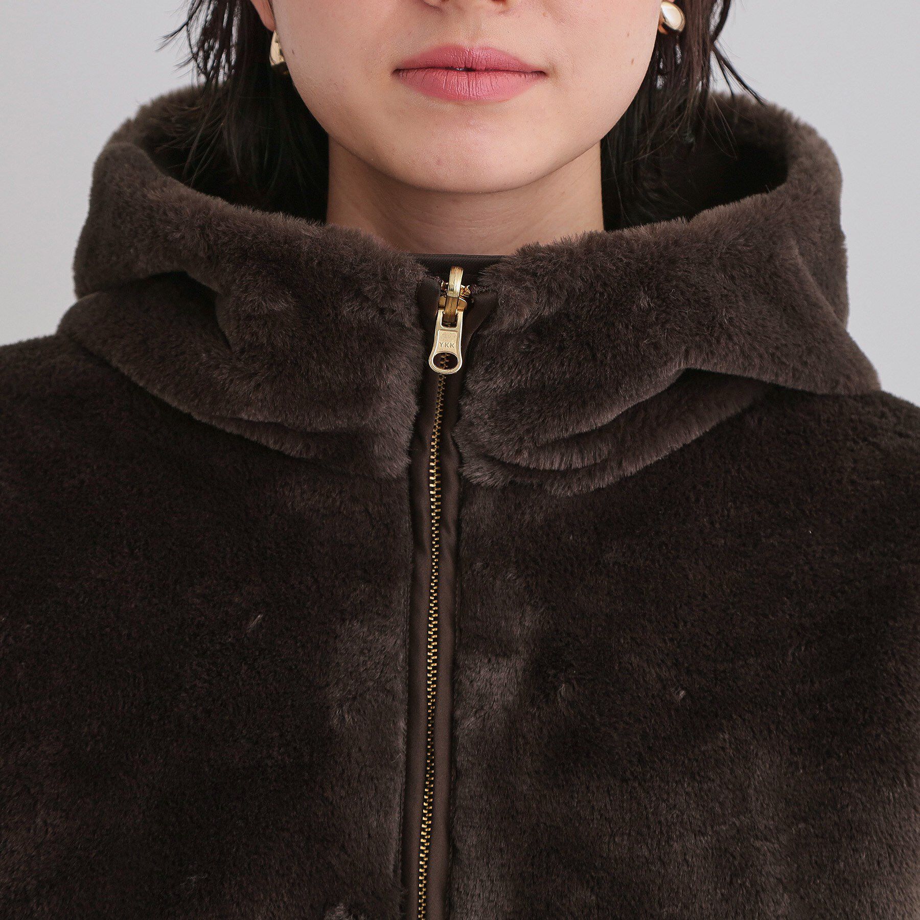 THE SHOP TK「【2WAY/洗える】リバーシブル フェイクファーブルゾン」|ブルゾン・スタジャン|