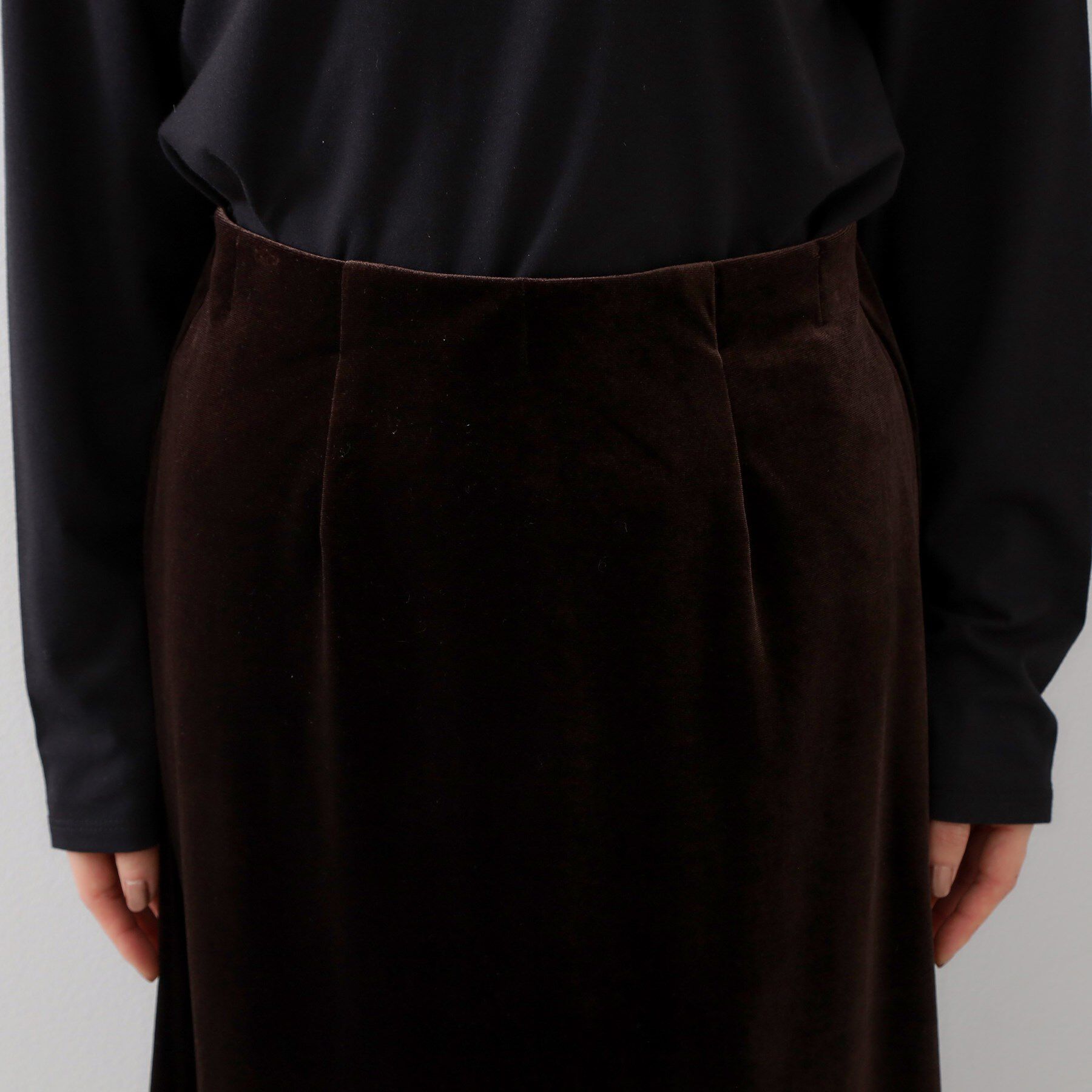 THE SHOP TK「ベロアナロースカート」|スカート|