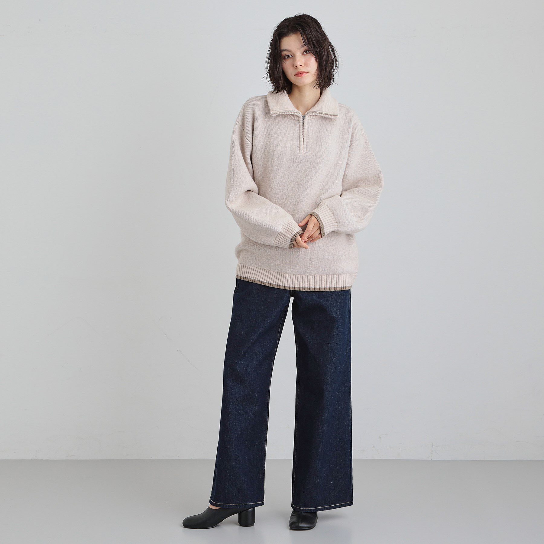 THE SHOP TK「【Lee】デニムワイドパンツ」|デニム|