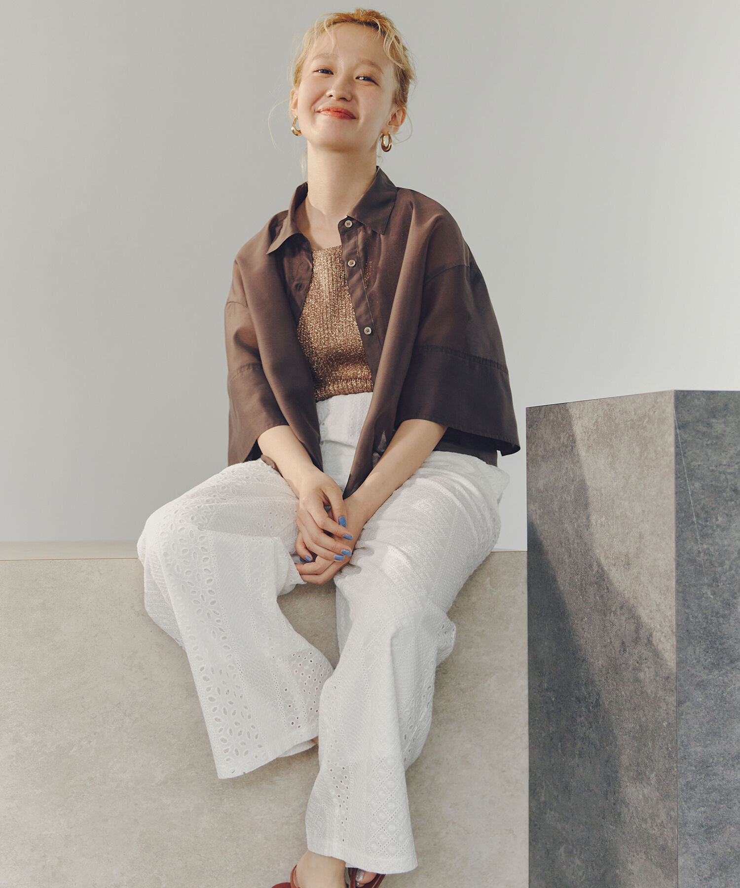  「シアークロップドシャツ」|シャツ・ブラウス|