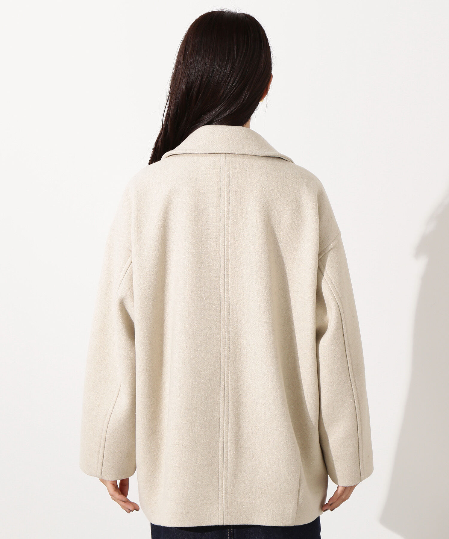  「ミドルPコート《ブラウン&times;ゴールドボタン：LUMINE・LUCUA・official site限定》」|ブルゾン・スタジャン|