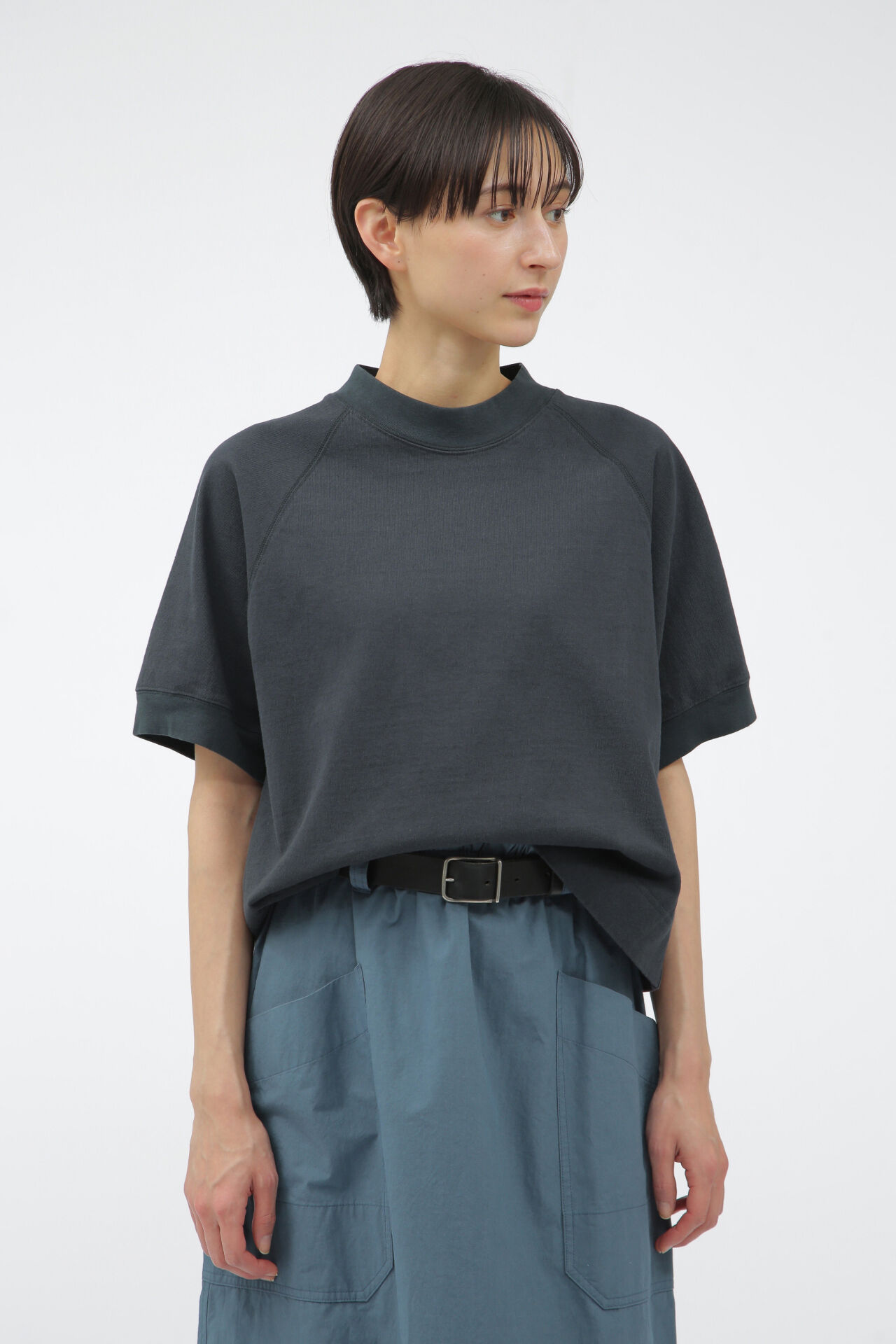 MHL.「DRY COTTON JERSEY」|Tシャツ・カットソー|NAVY