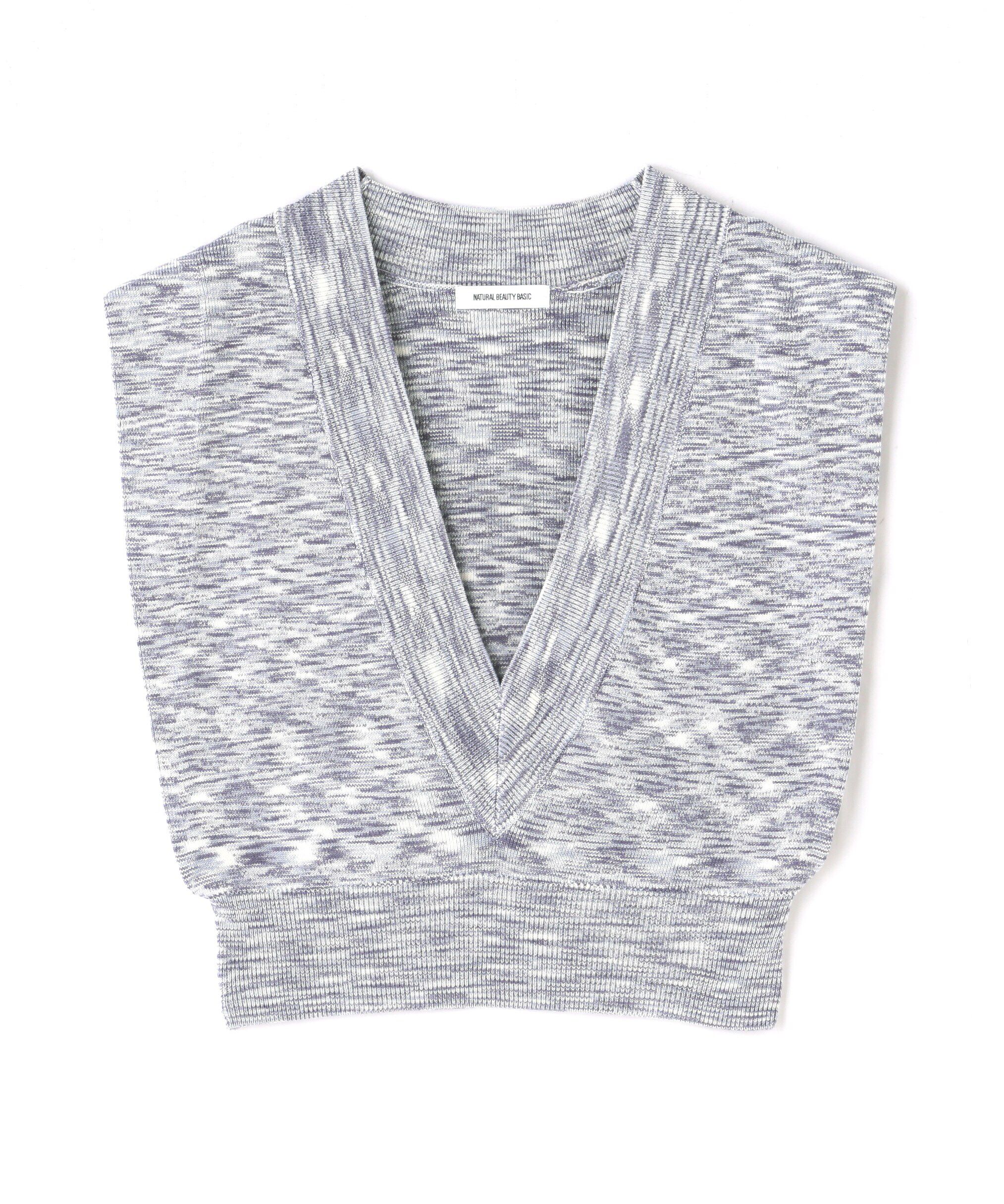  「Vネックボクシーベスト」|ニット・セーター|