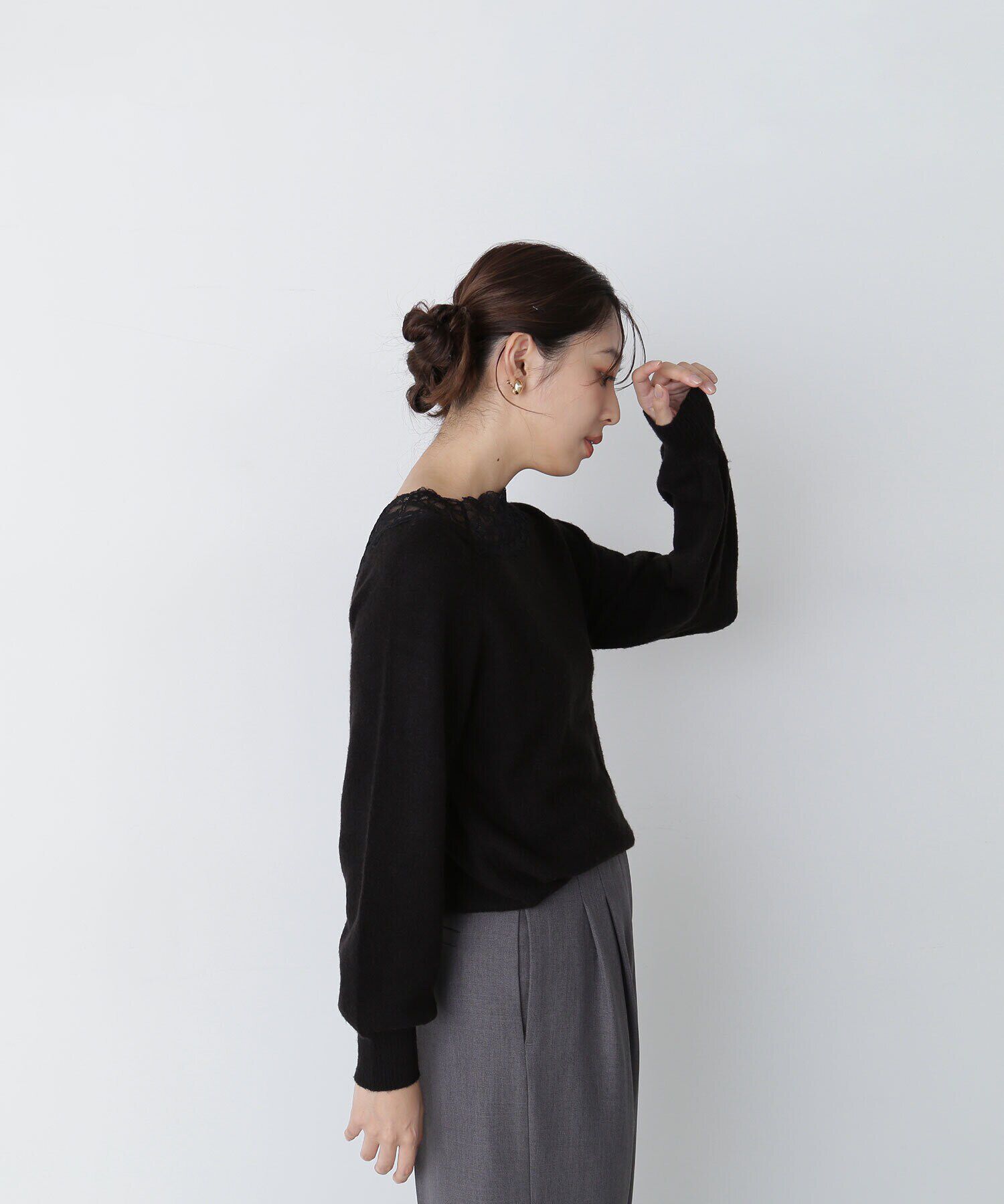  「レーストリミングニット　24AW」|ニット・セーター|