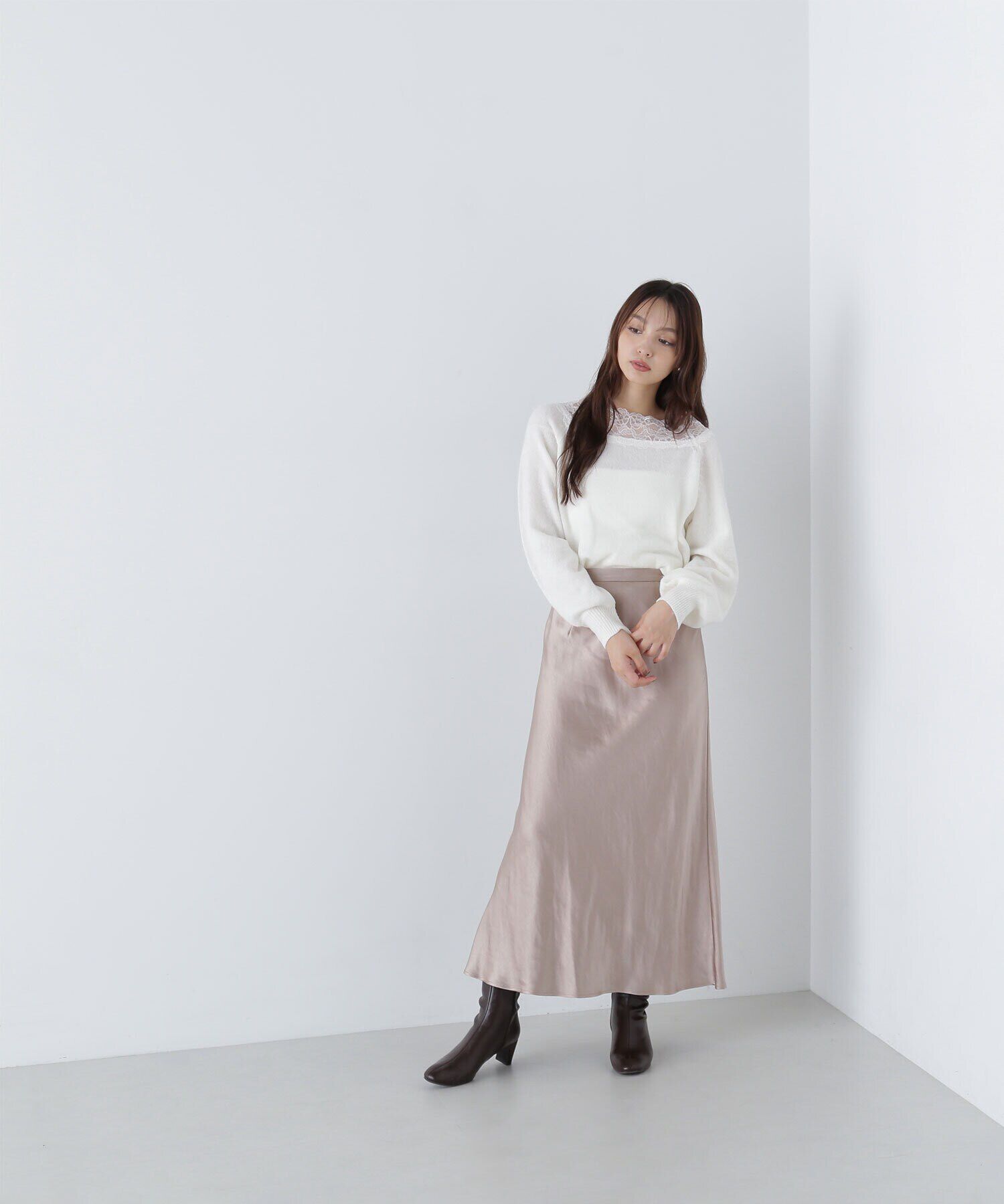  「レーストリミングニット　24AW」|ニット・セーター|