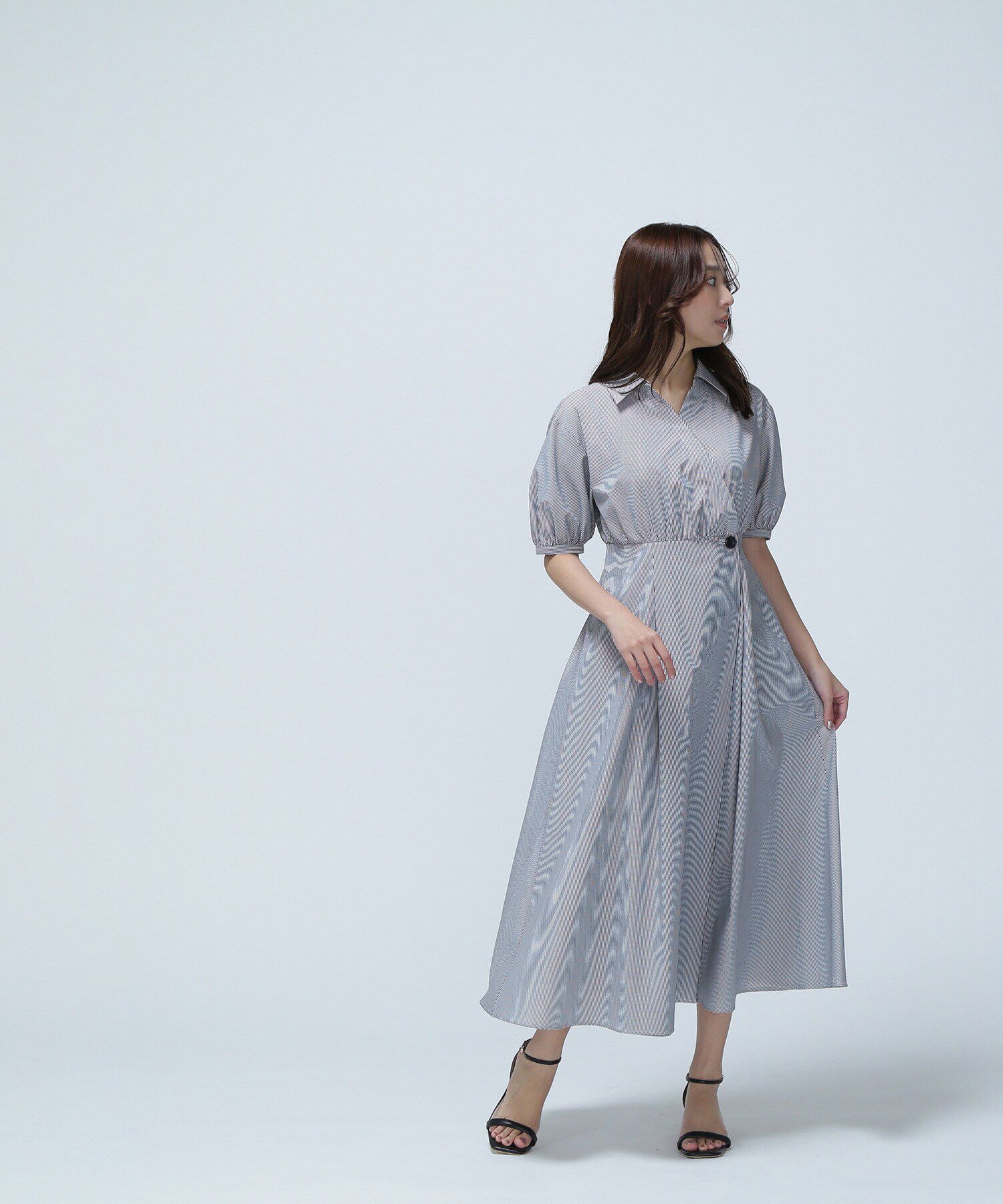  「スキッパーフォルムシャツワンピース」|ワンピース|