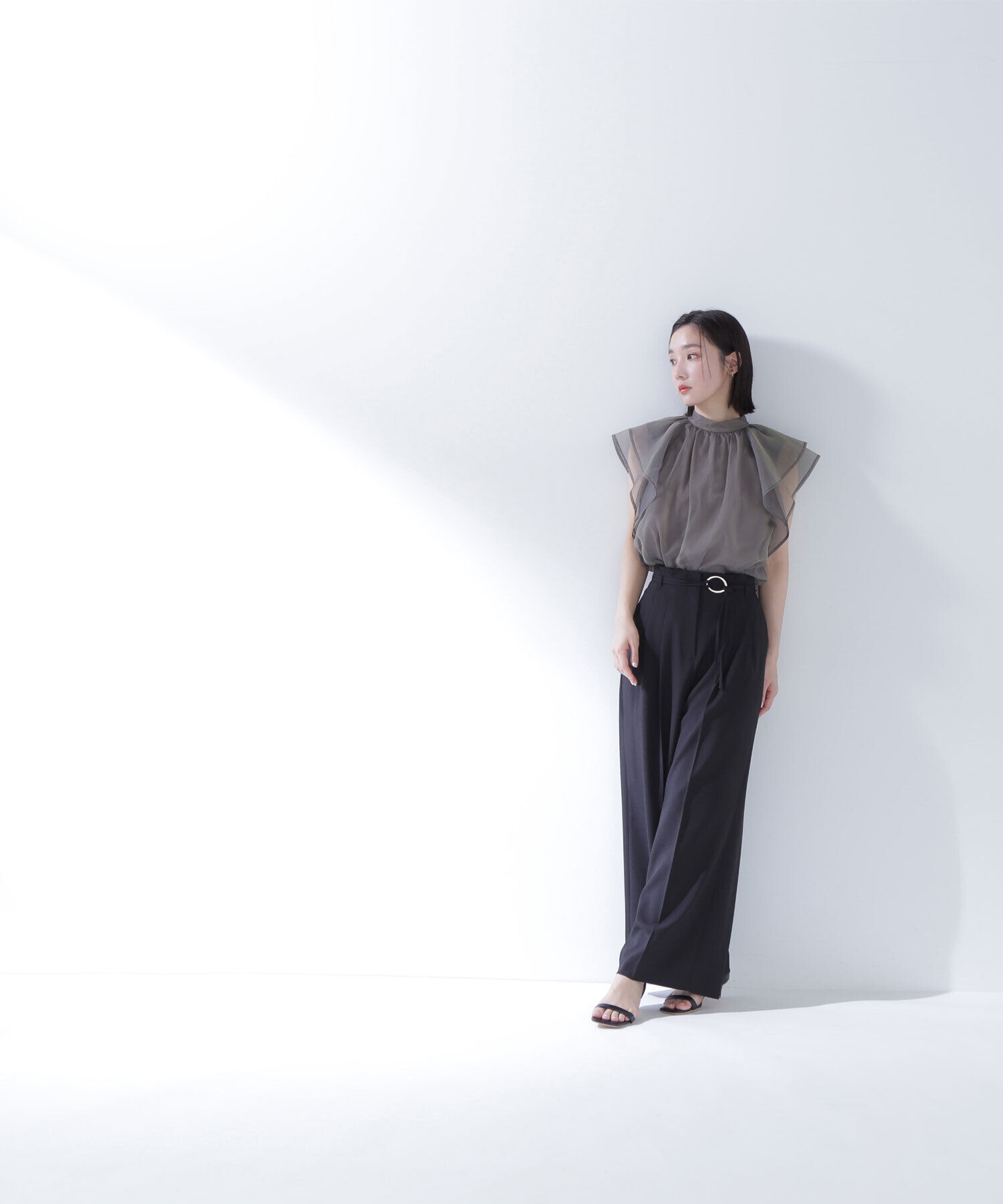  「シアーフレアスリーブブラウス」|シャツ・ブラウス|