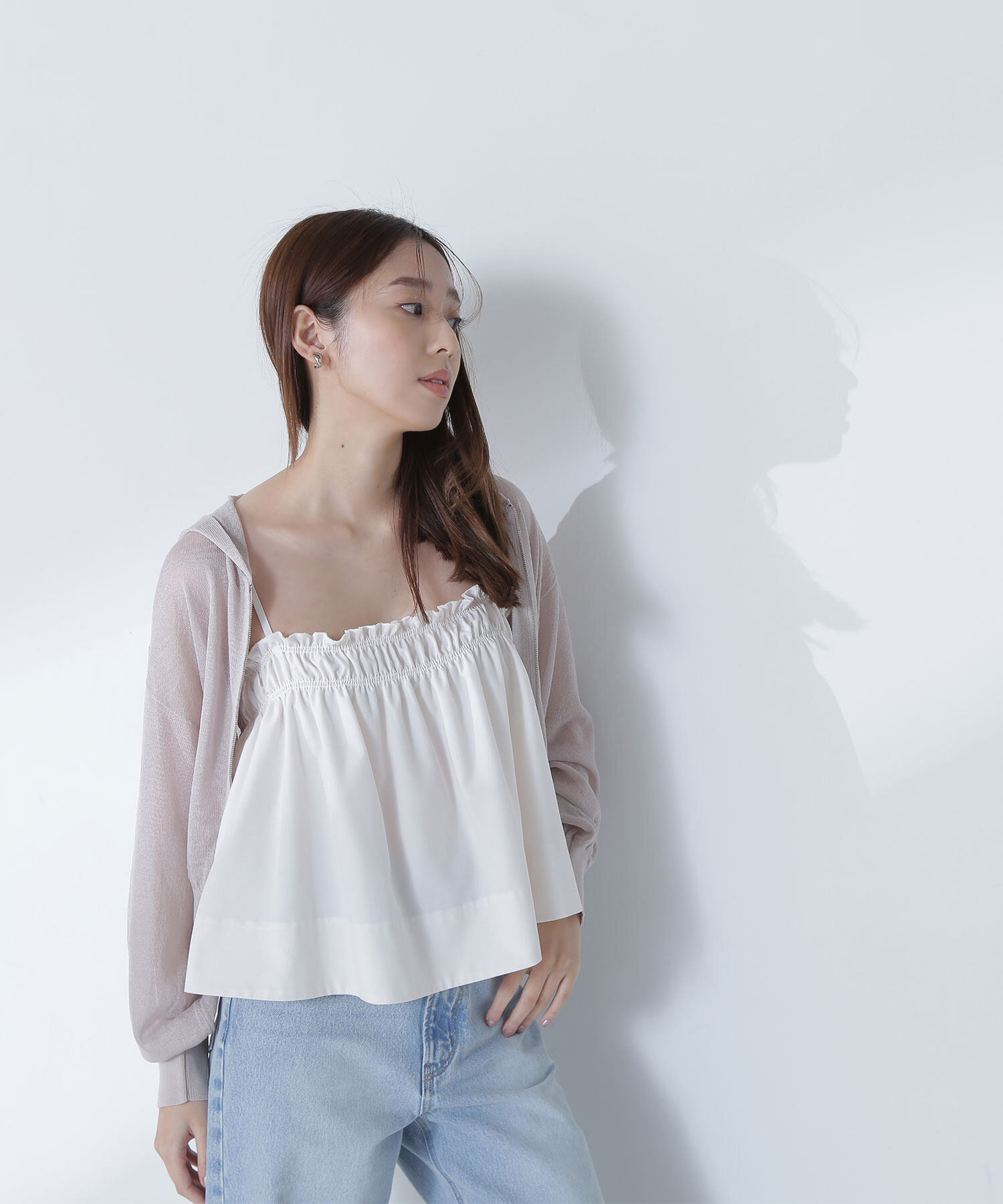  「シアージップパーカー」|ニット・セーター|