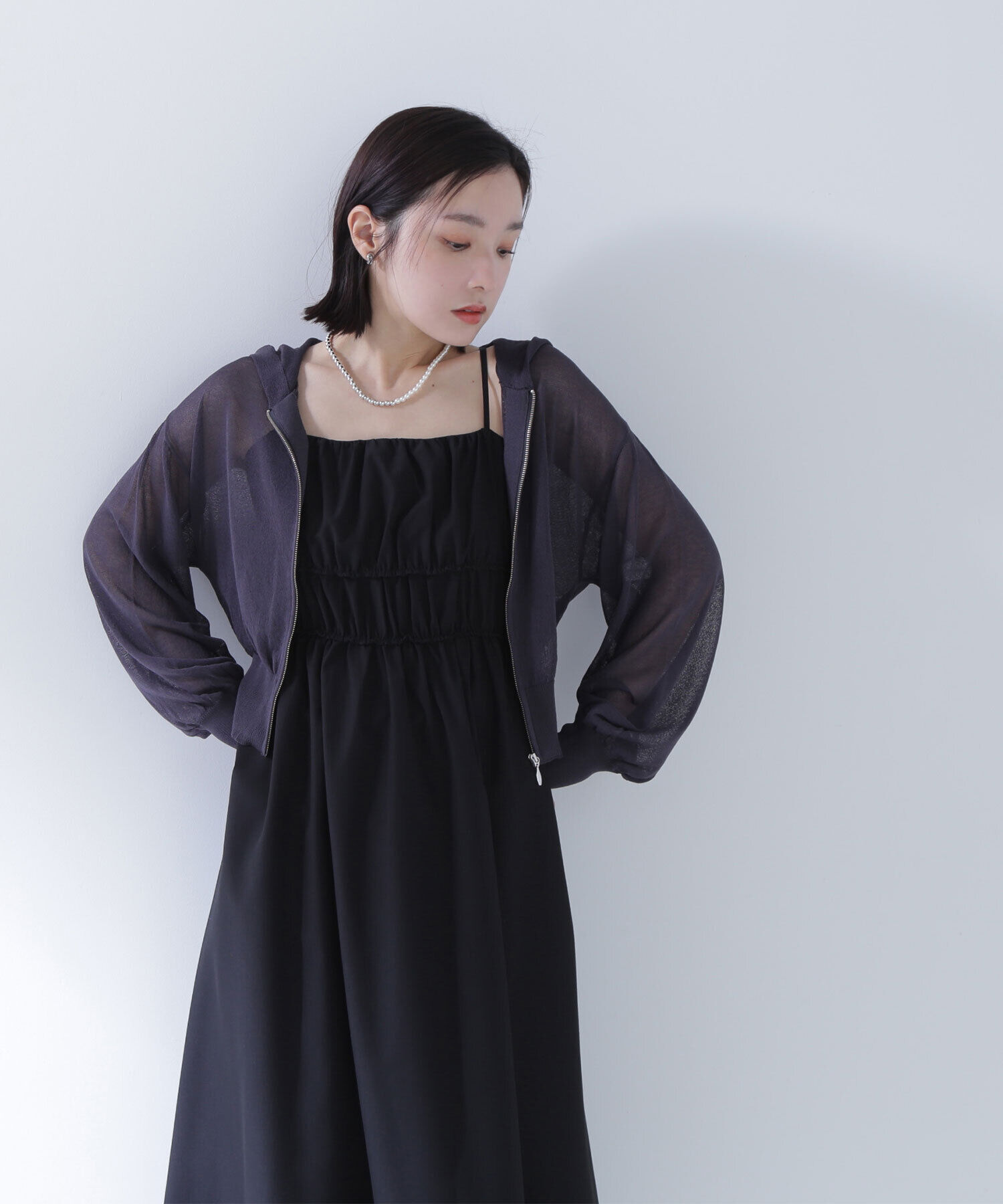  「シアージップパーカー」|ニット・セーター|