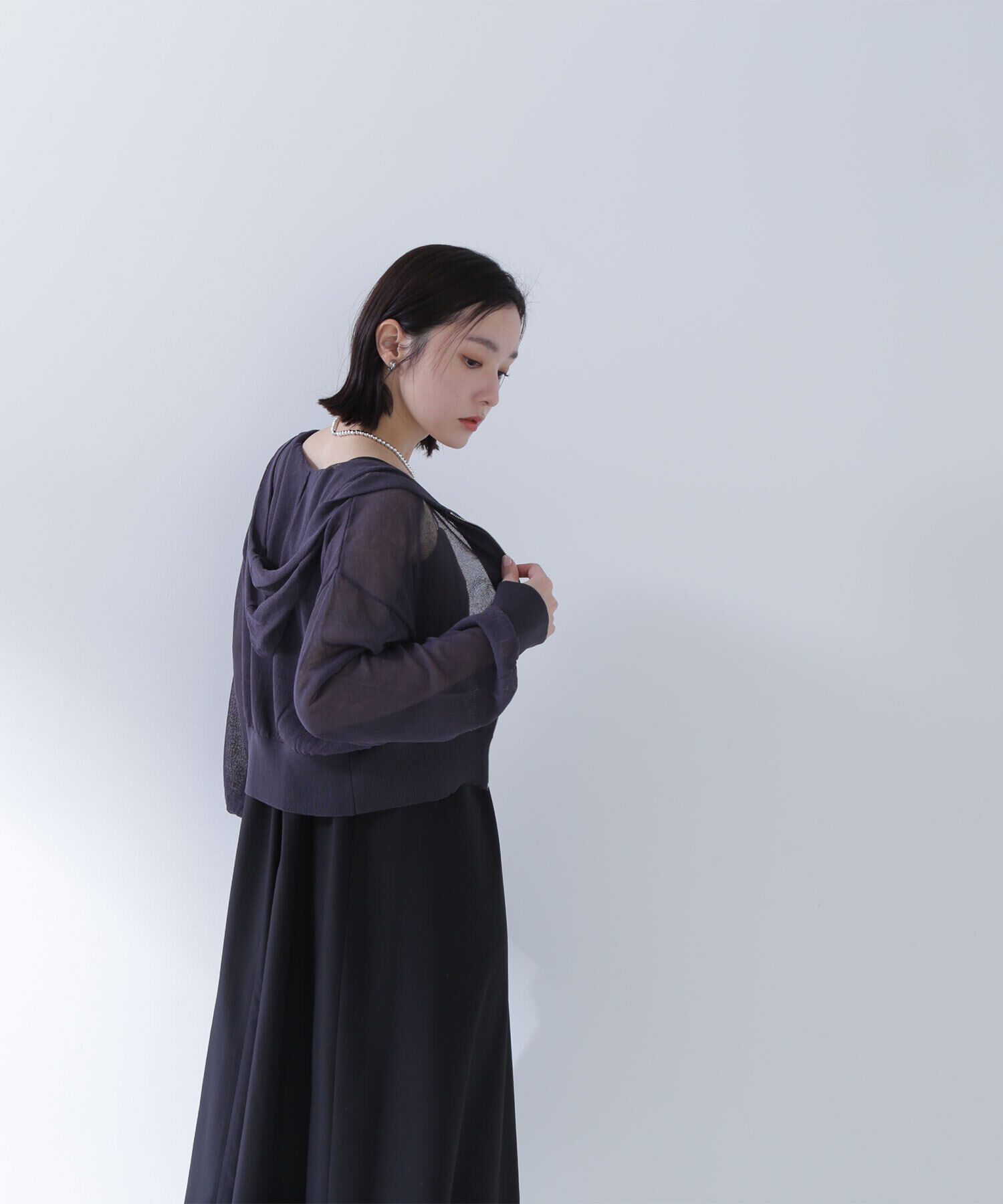  「シアージップパーカー」|ニット・セーター|