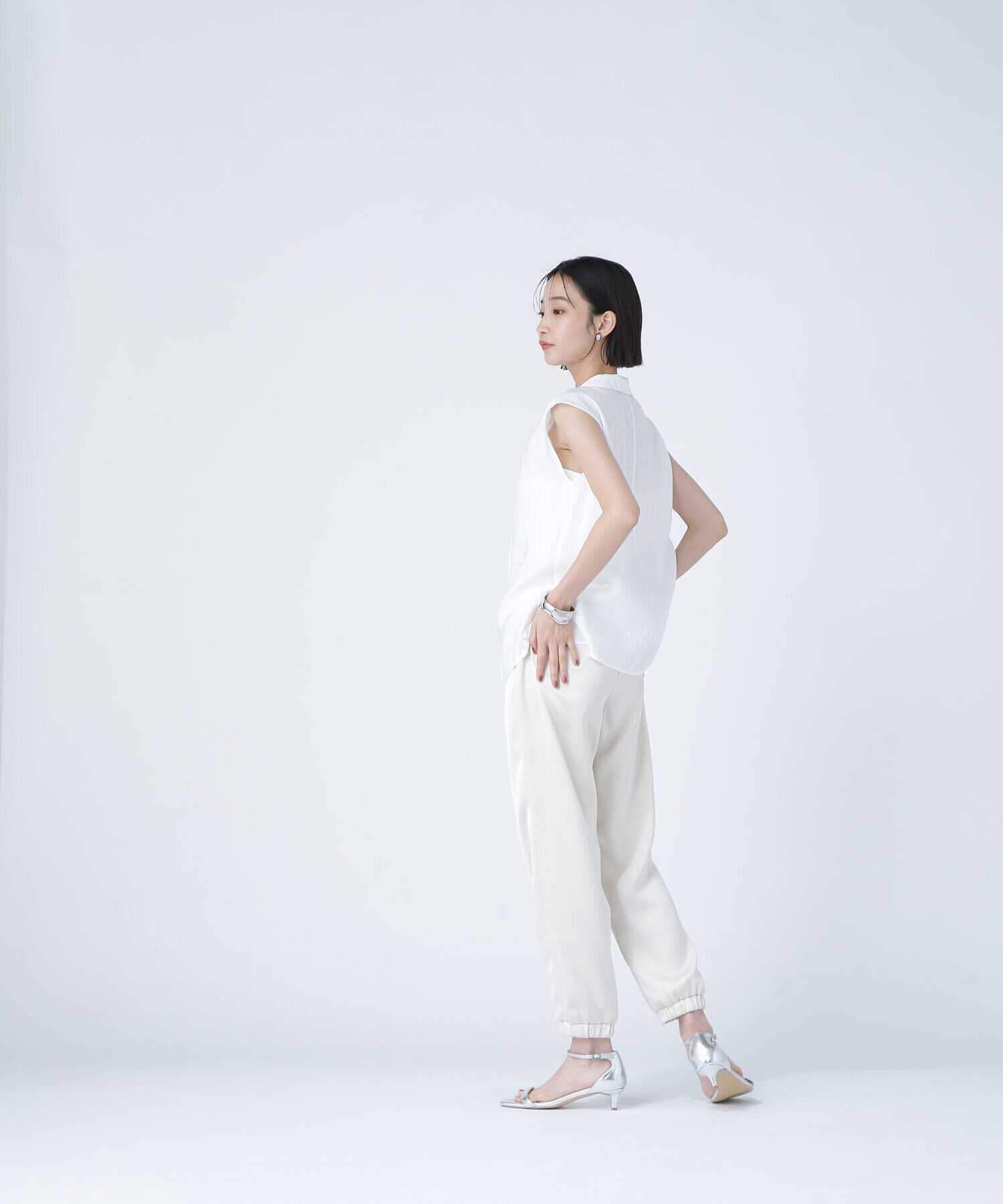  「ナローリボンスキッパーブラウス」|シャツ・ブラウス|