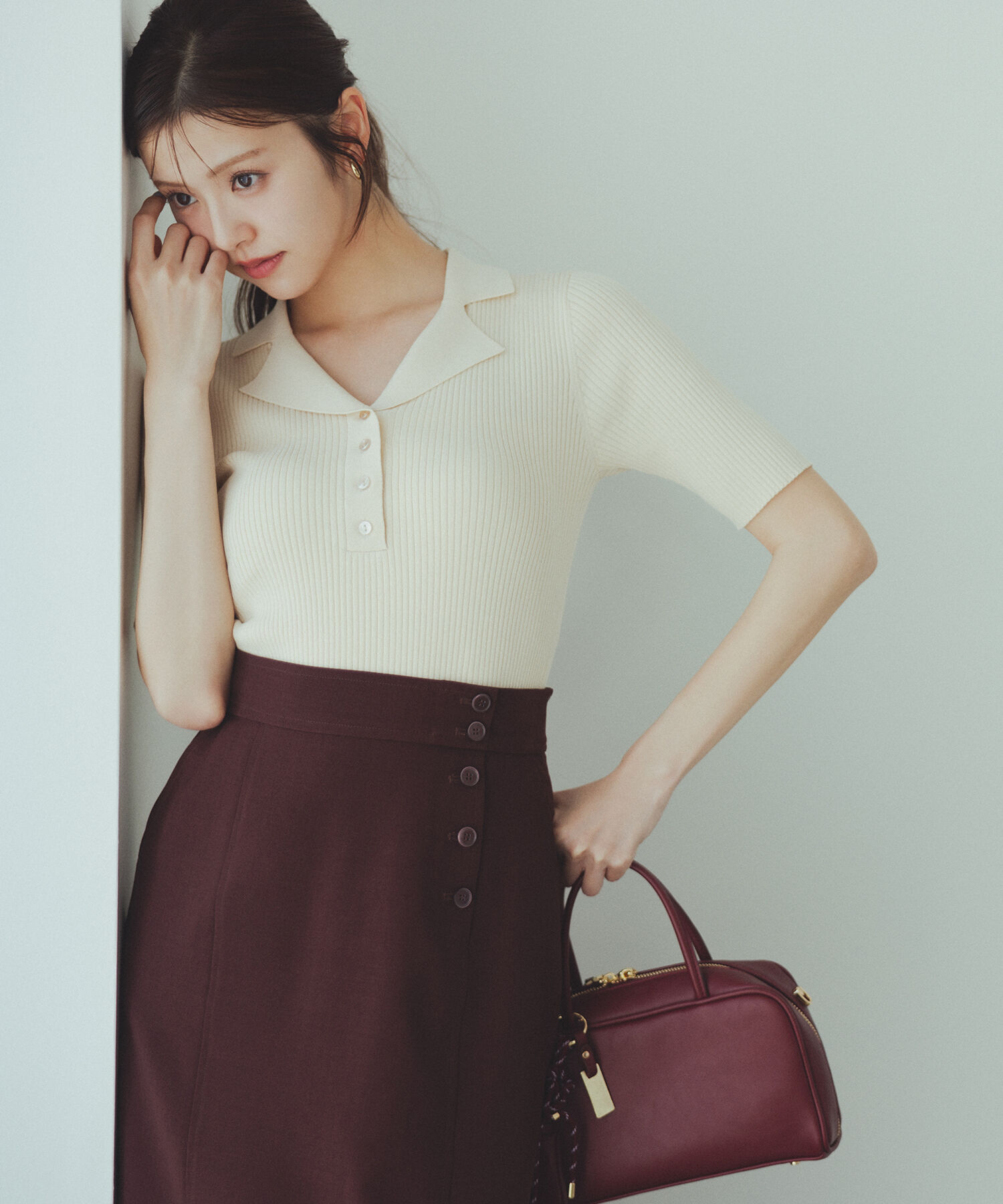  「カイキンリブニット」|ニット・セーター|ベージュ