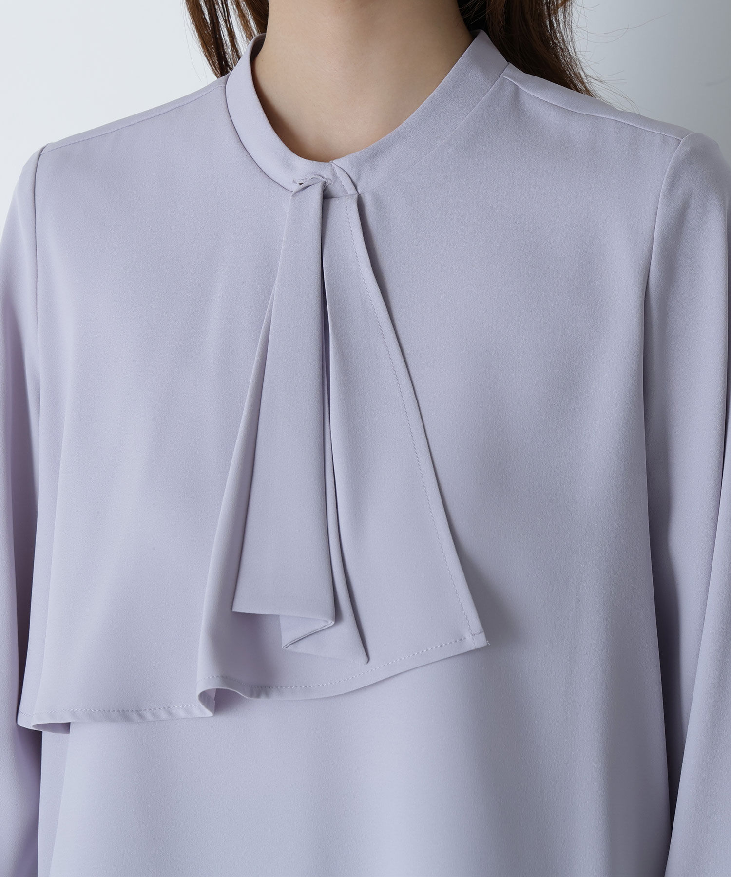  「アシメラッフルボウブラウス」|シャツ・ブラウス|