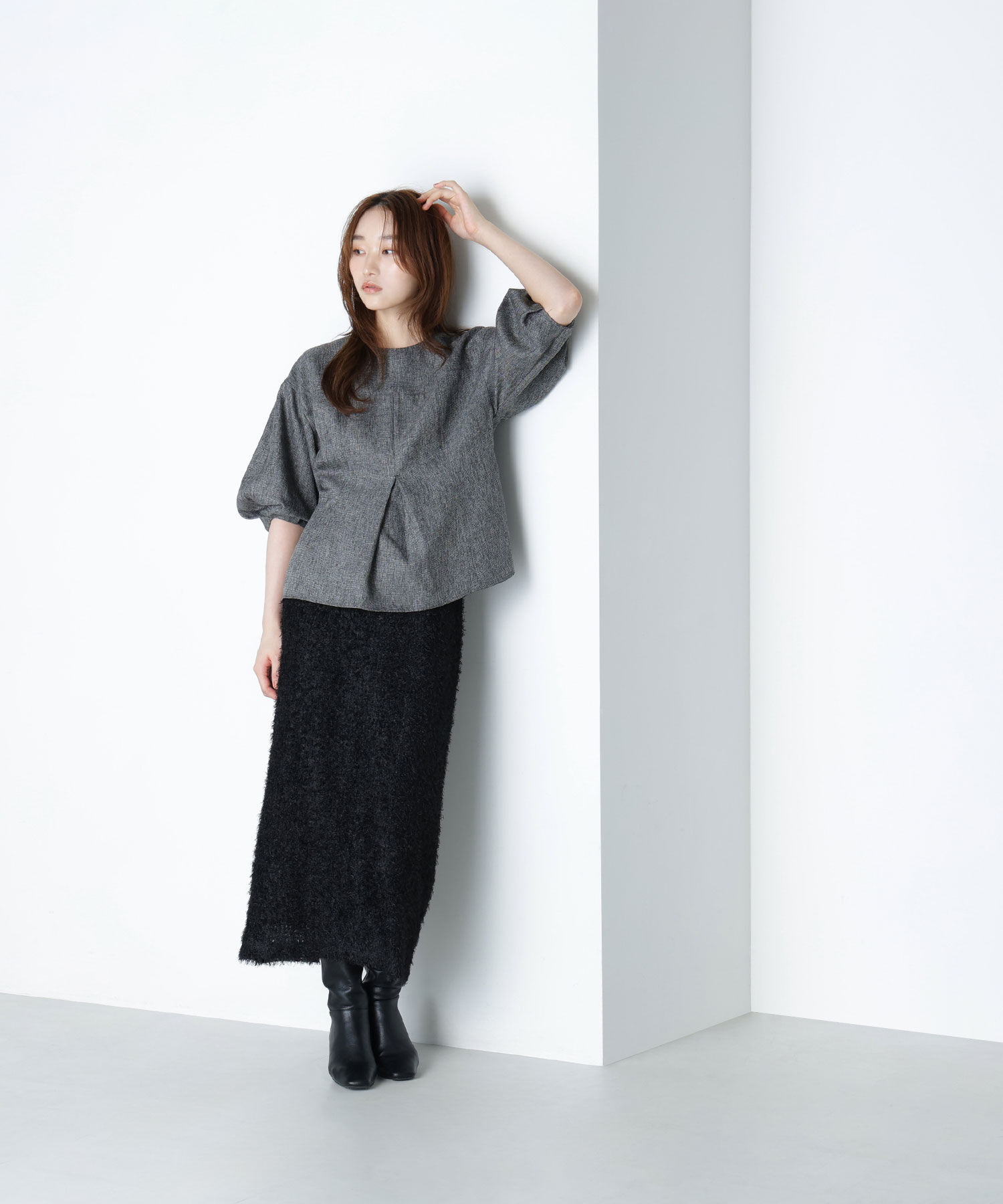  「ペプラムフォルムブラウス」|シャツ・ブラウス|