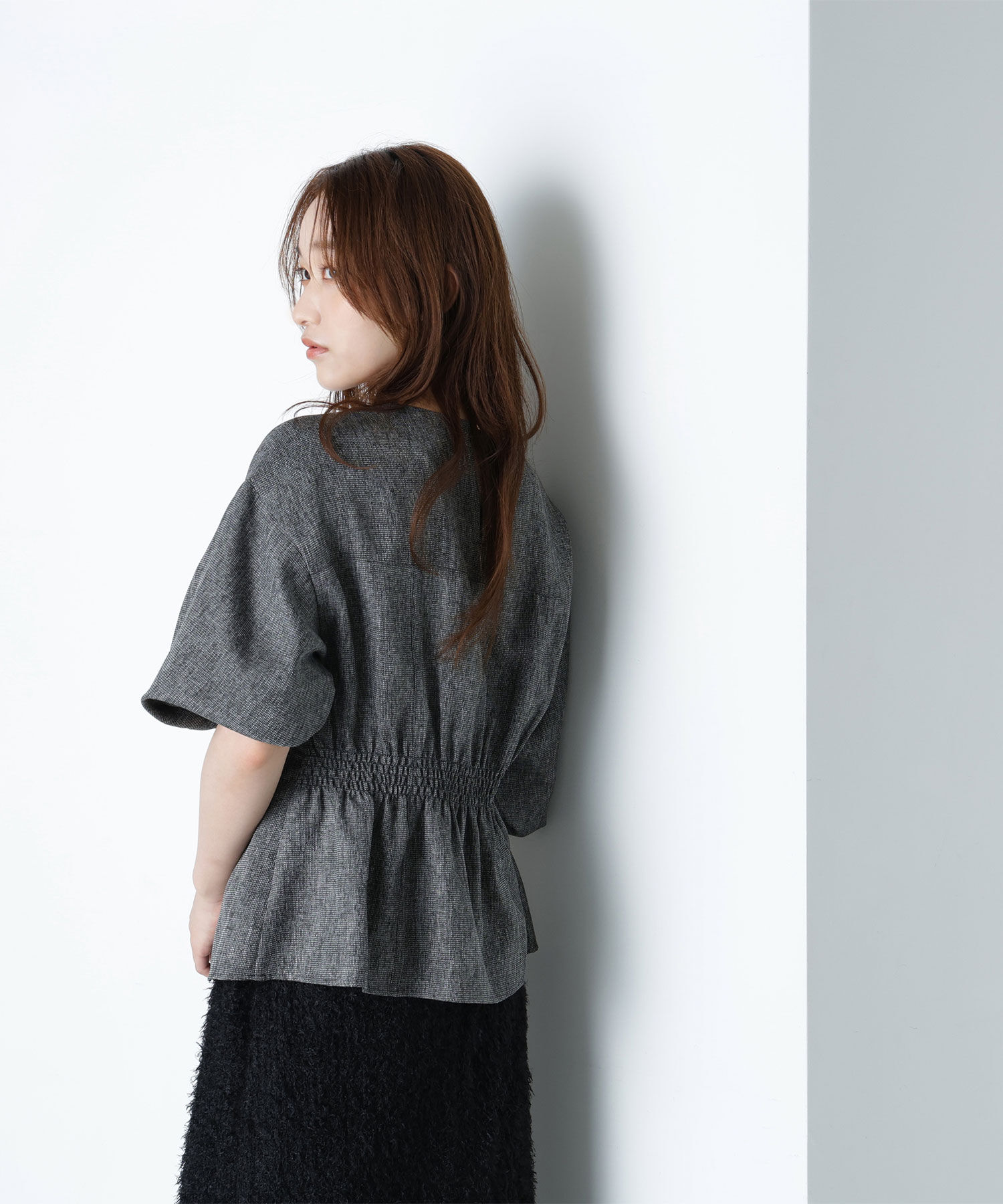  「ペプラムフォルムブラウス」|シャツ・ブラウス|