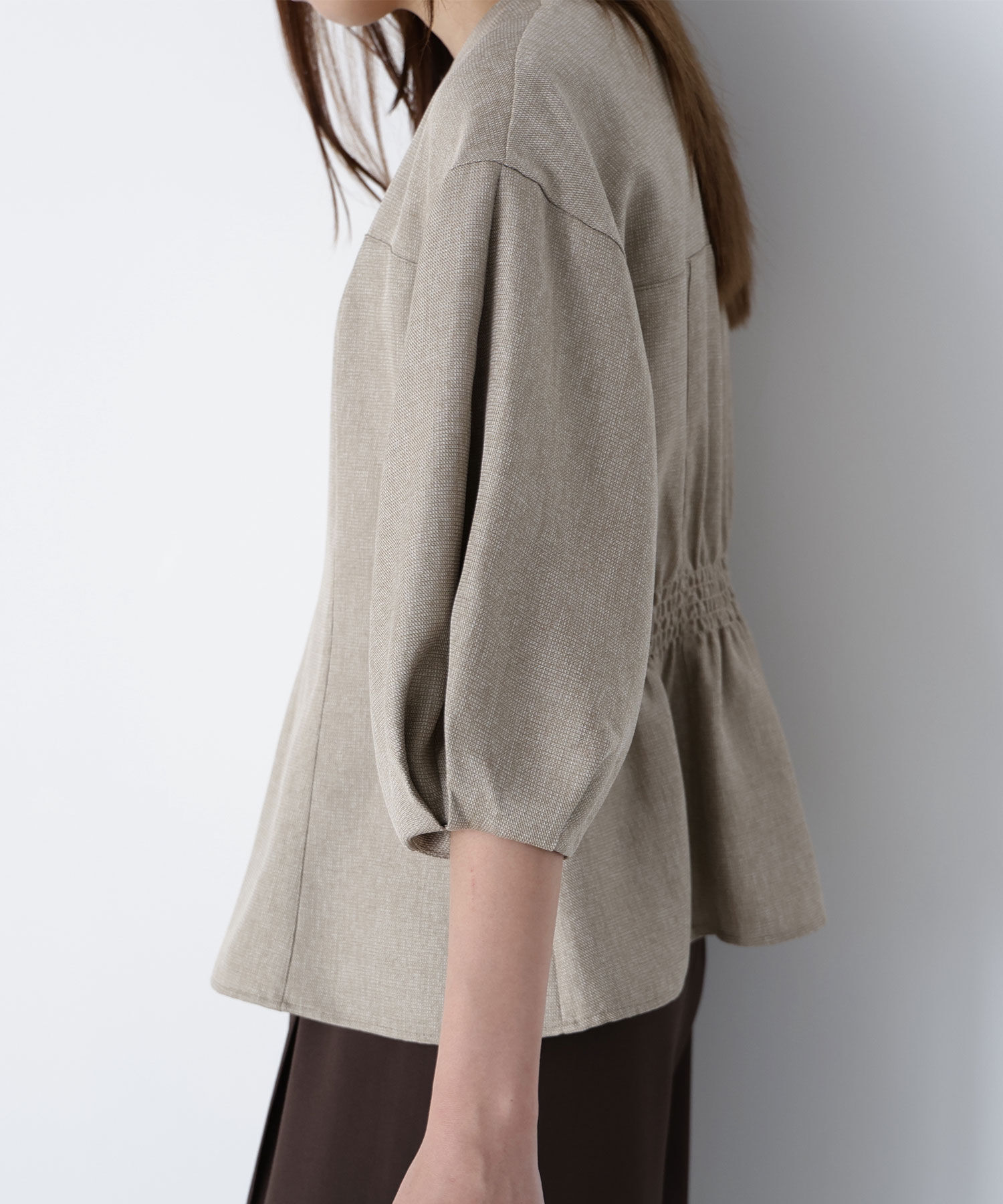  「ペプラムフォルムブラウス」|シャツ・ブラウス|