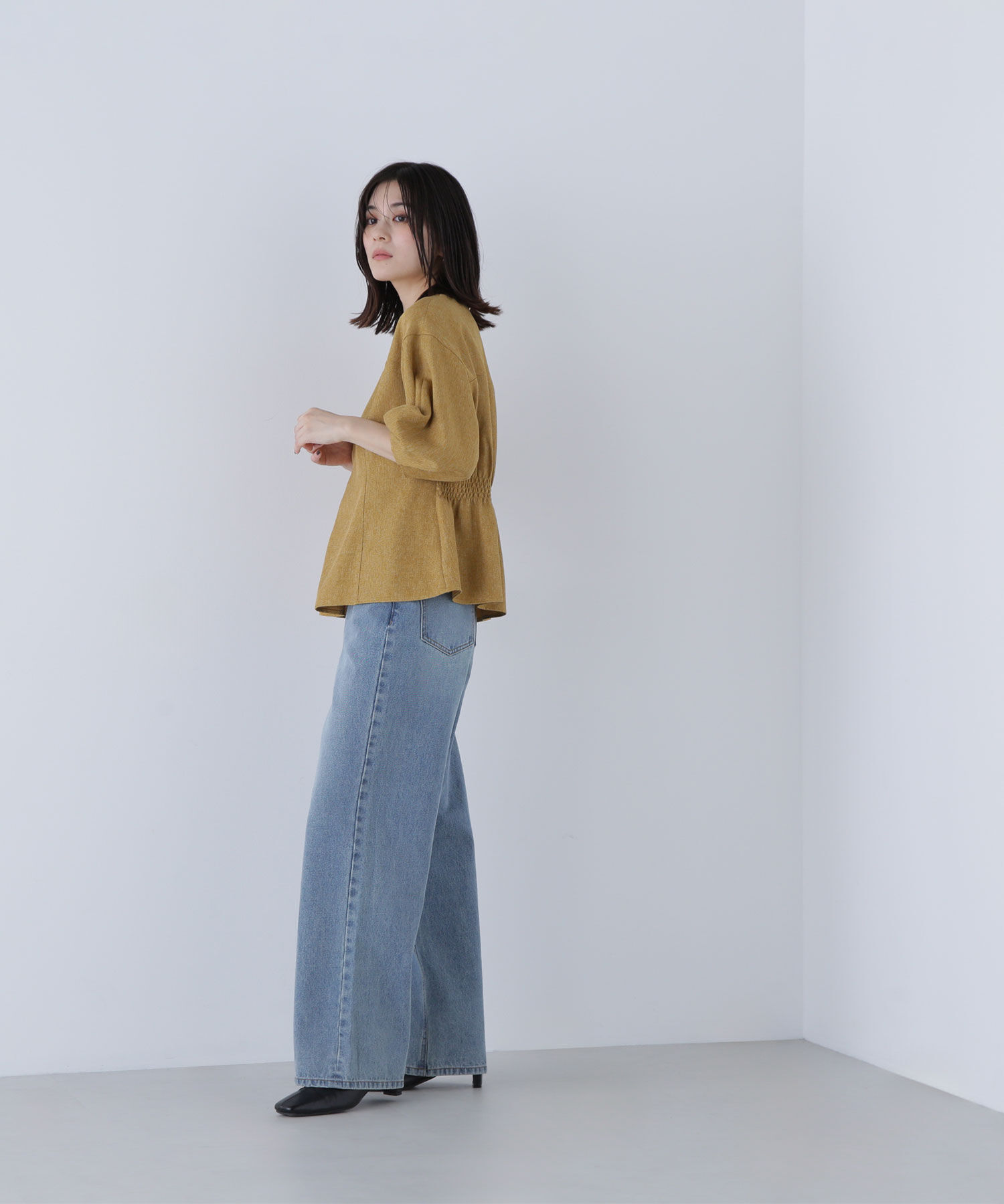  「ペプラムフォルムブラウス」|シャツ・ブラウス|