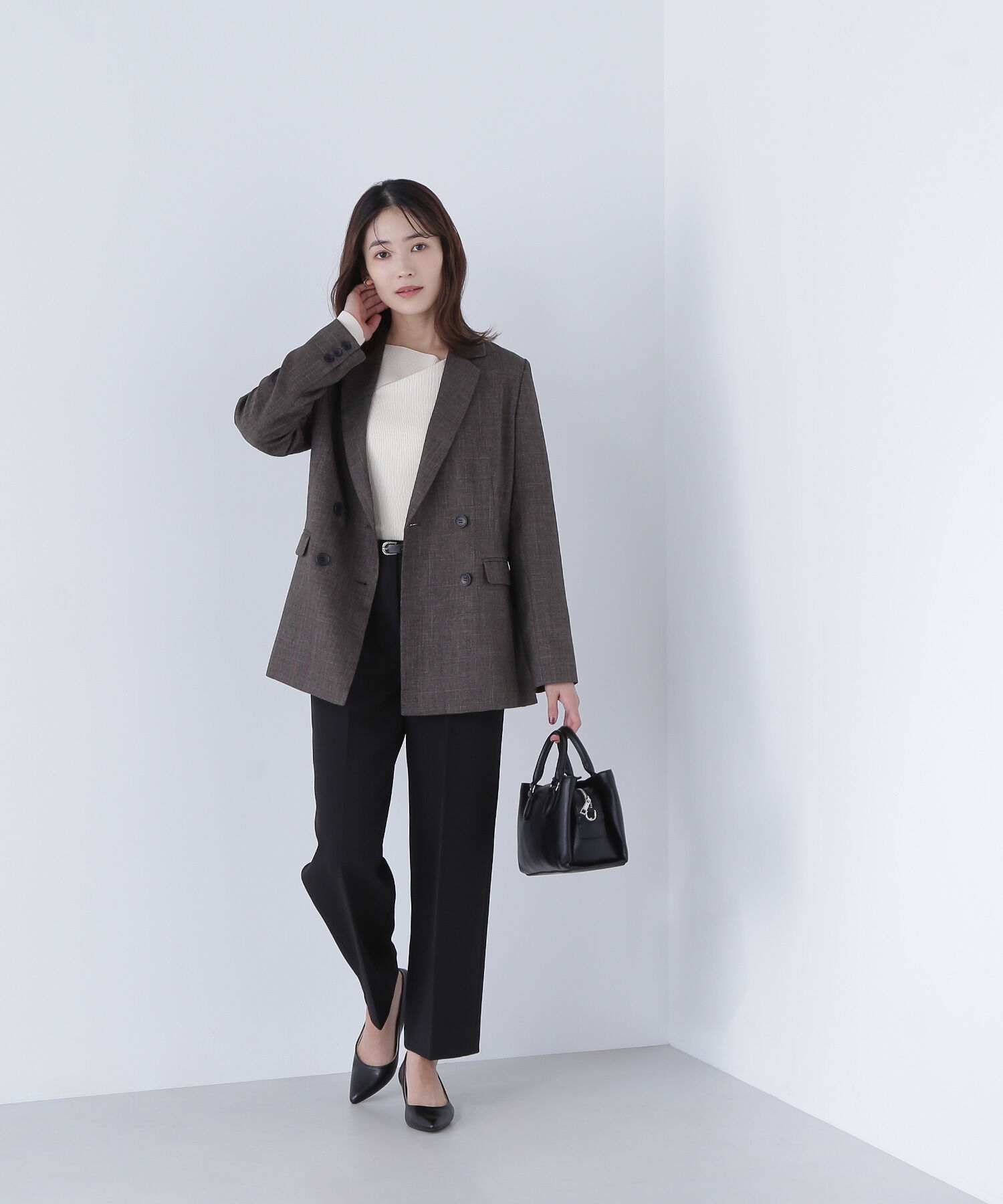  「シャークスキン SETUPダブルブレストジャケット」|その他|