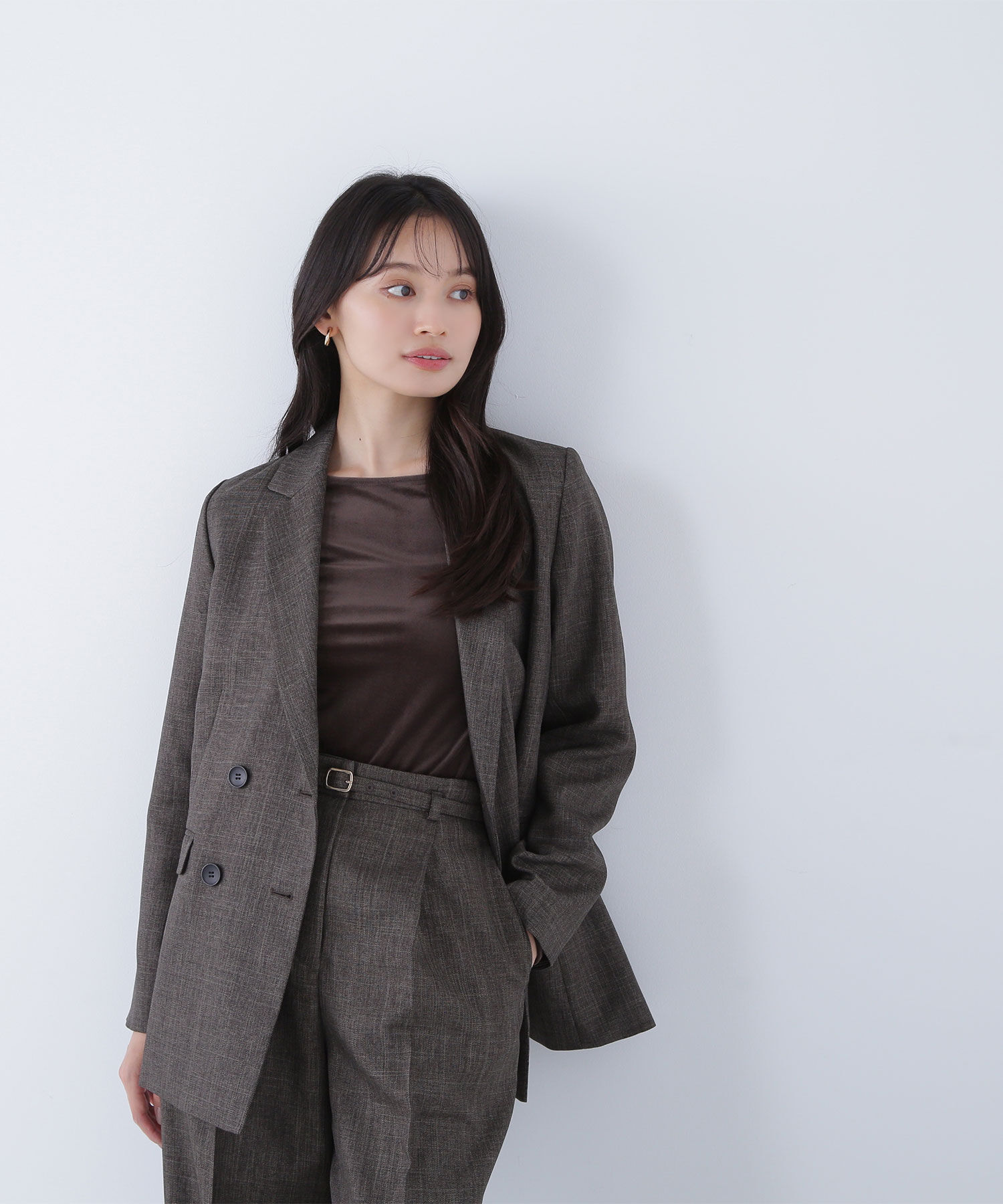  「シャークスキン SETUPダブルブレストジャケット」|その他|