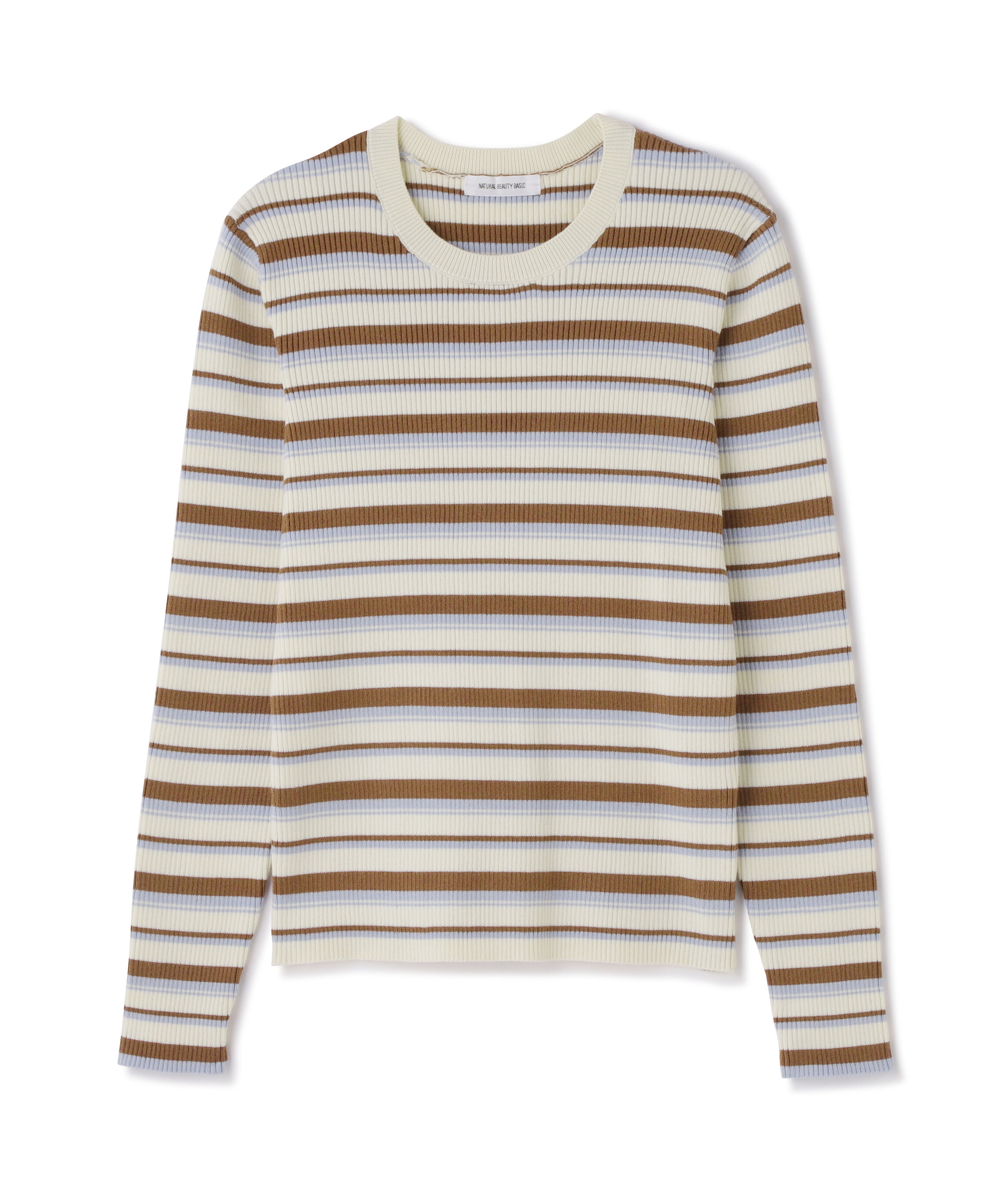  「マルチボーダーリブニット」|ニット・セーター|