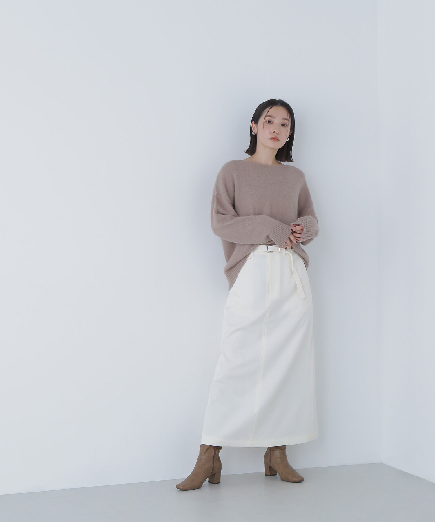  「フォックス混オーバーニット」|ニット・セーター|