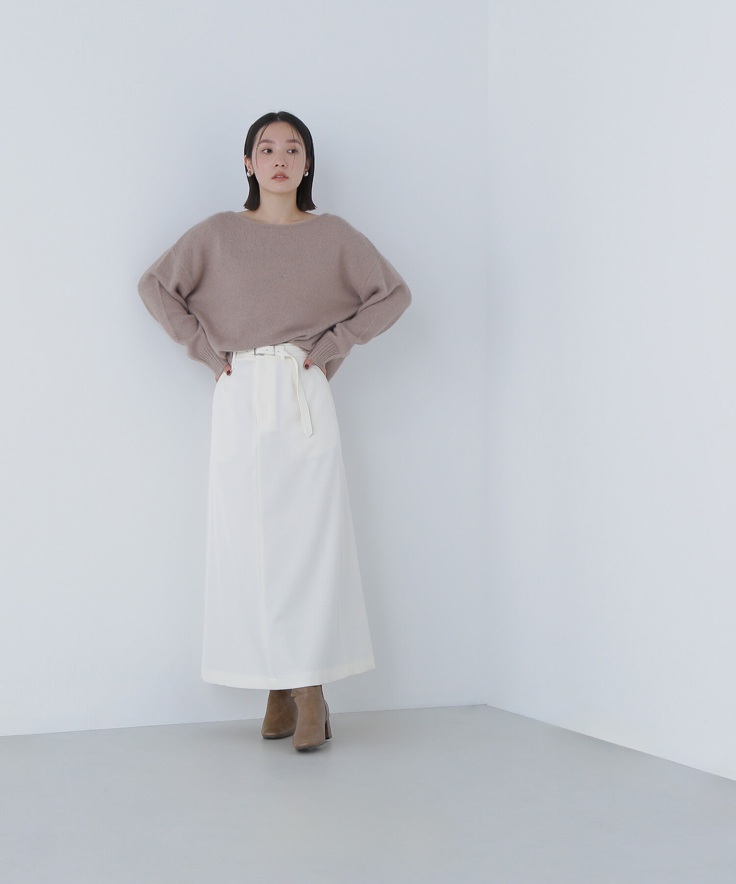  「フォックス混オーバーニット」|ニット・セーター|