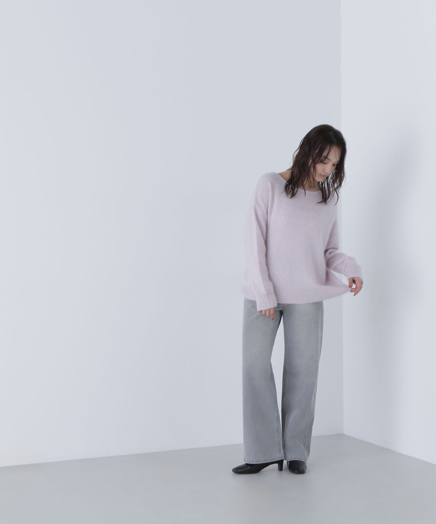  「フォックス混オーバーニット」|ニット・セーター|