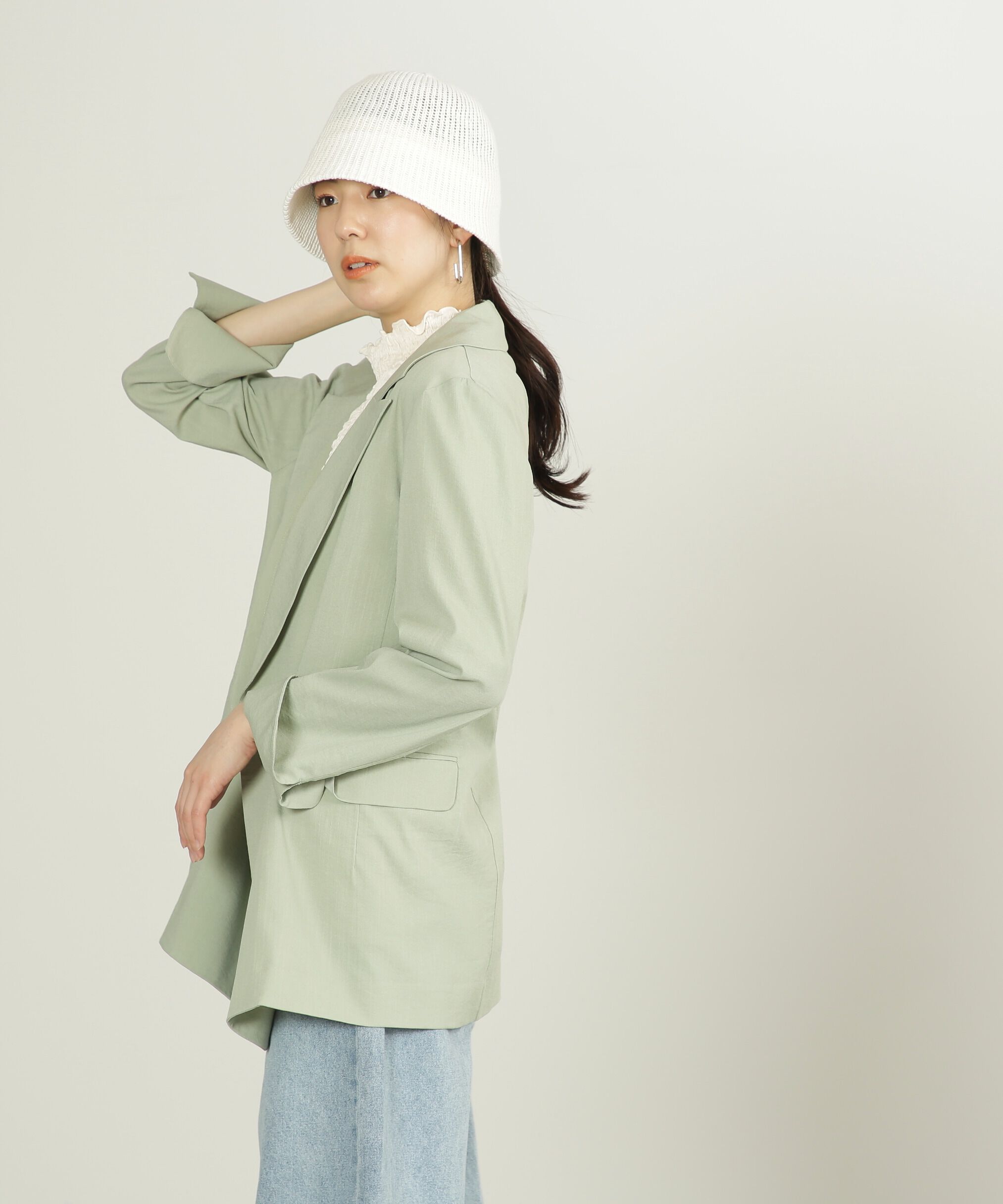  「麻調合繊ダブルブレストジャケット」|その他|