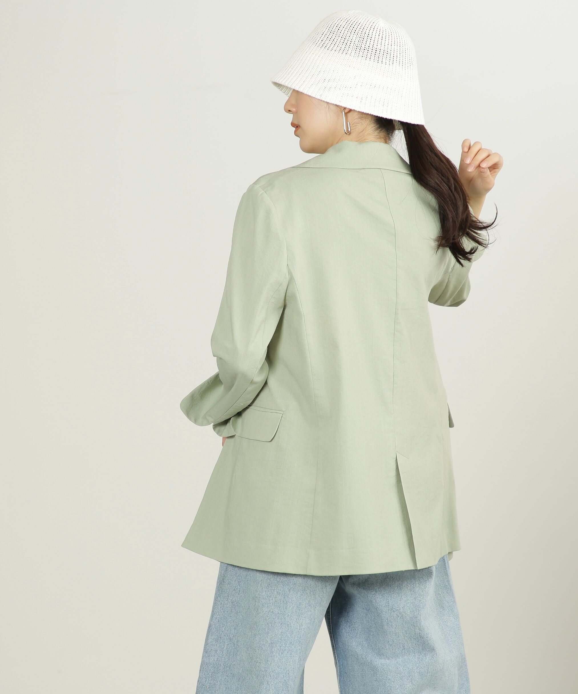  「麻調合繊ダブルブレストジャケット」|その他|