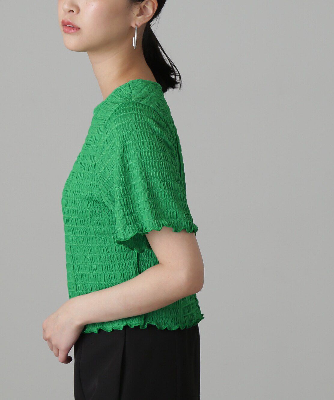  「ふくれシアー半袖カットソー」|Tシャツ・カットソー|