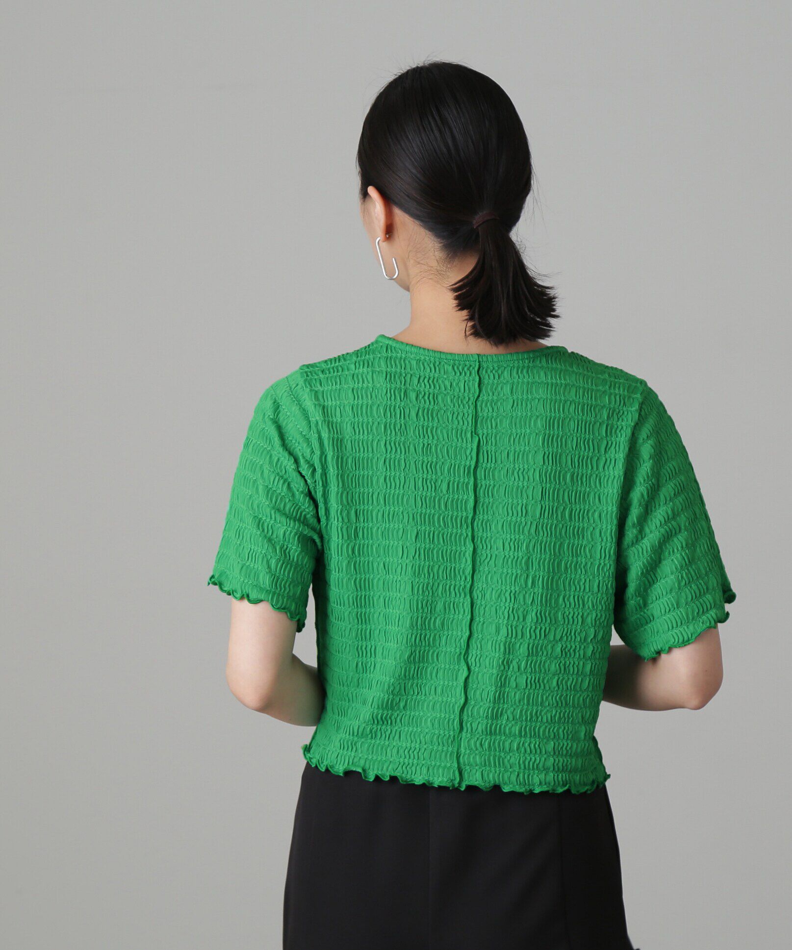  「ふくれシアー半袖カットソー」|Tシャツ・カットソー|