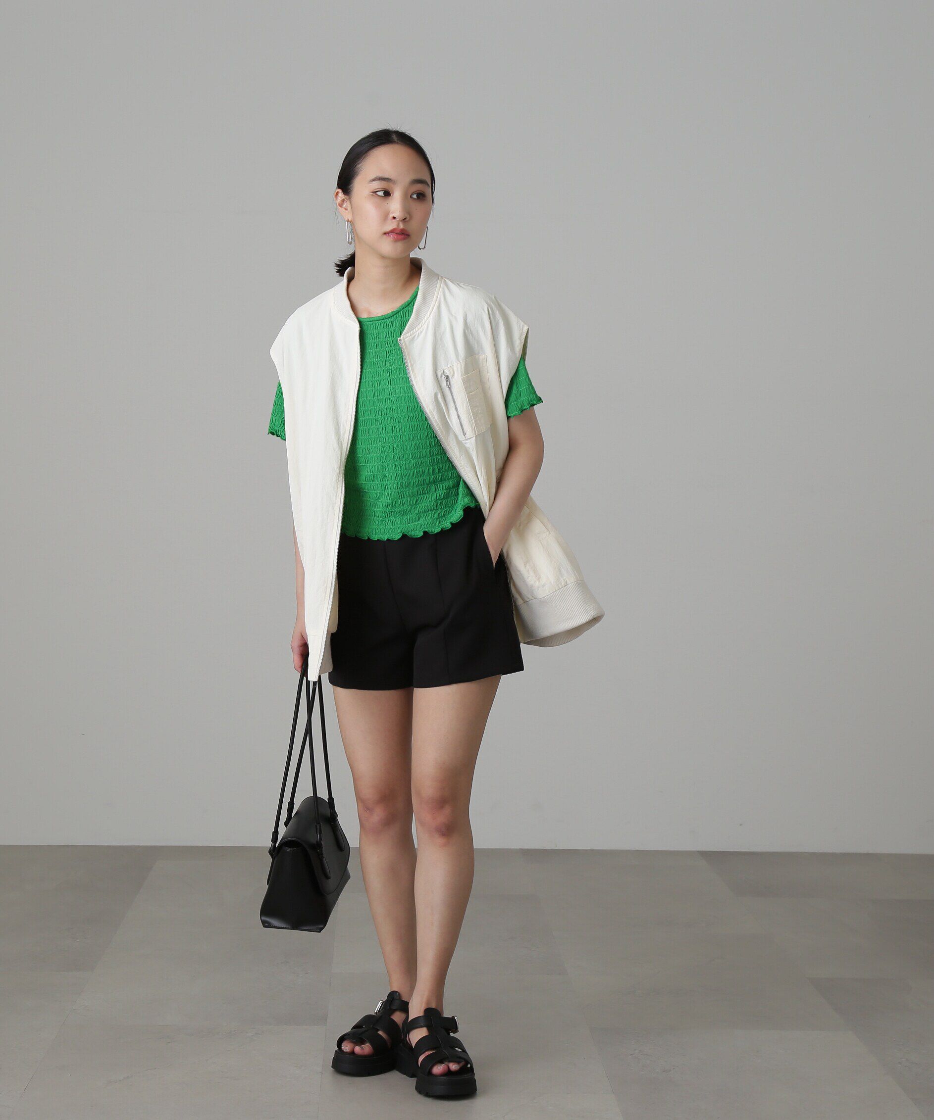  「ふくれシアー半袖カットソー」|Tシャツ・カットソー|