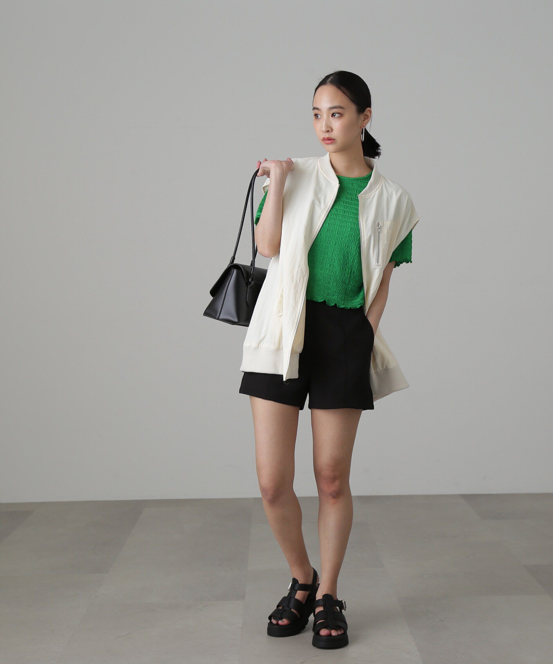  「ふくれシアー半袖カットソー」|Tシャツ・カットソー|