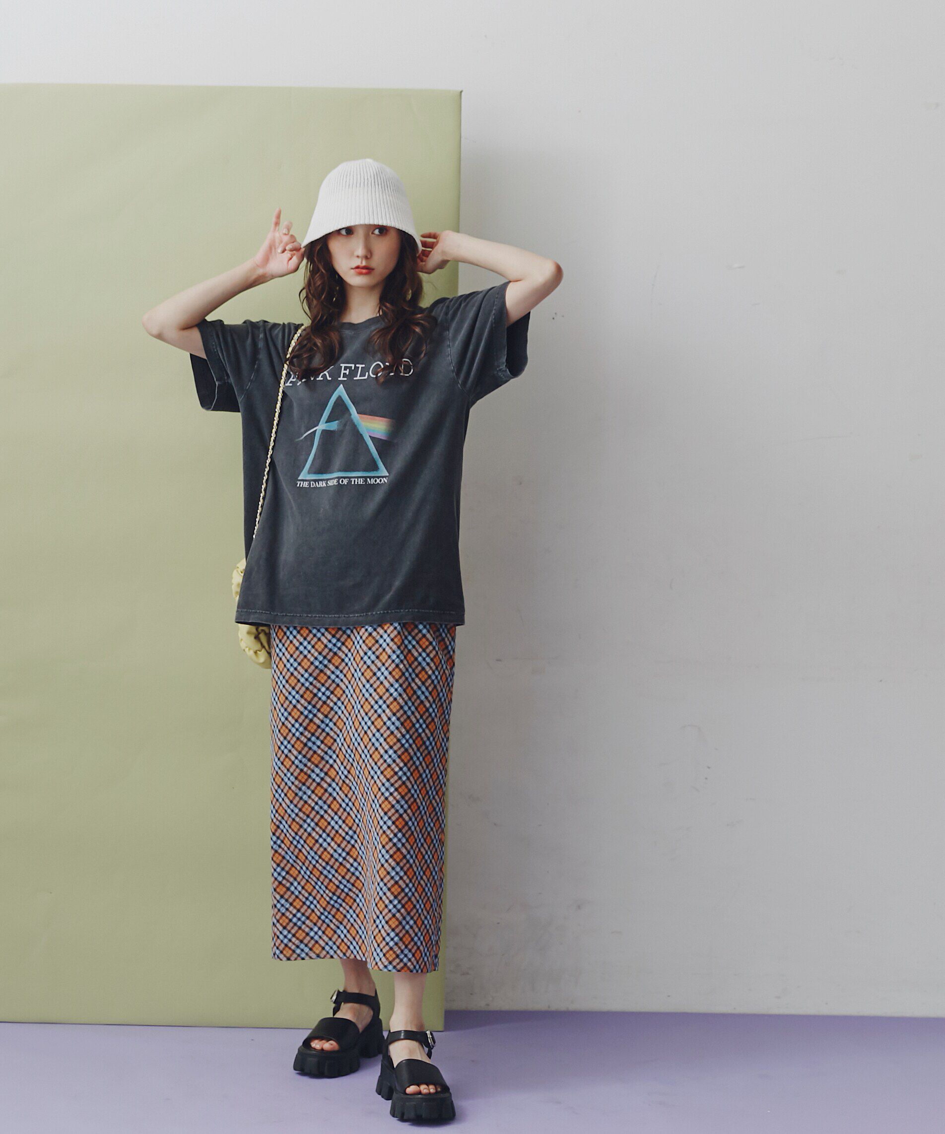  「[Sシリーズ対応商品]バイアスチェックナロースカート」|スカート|