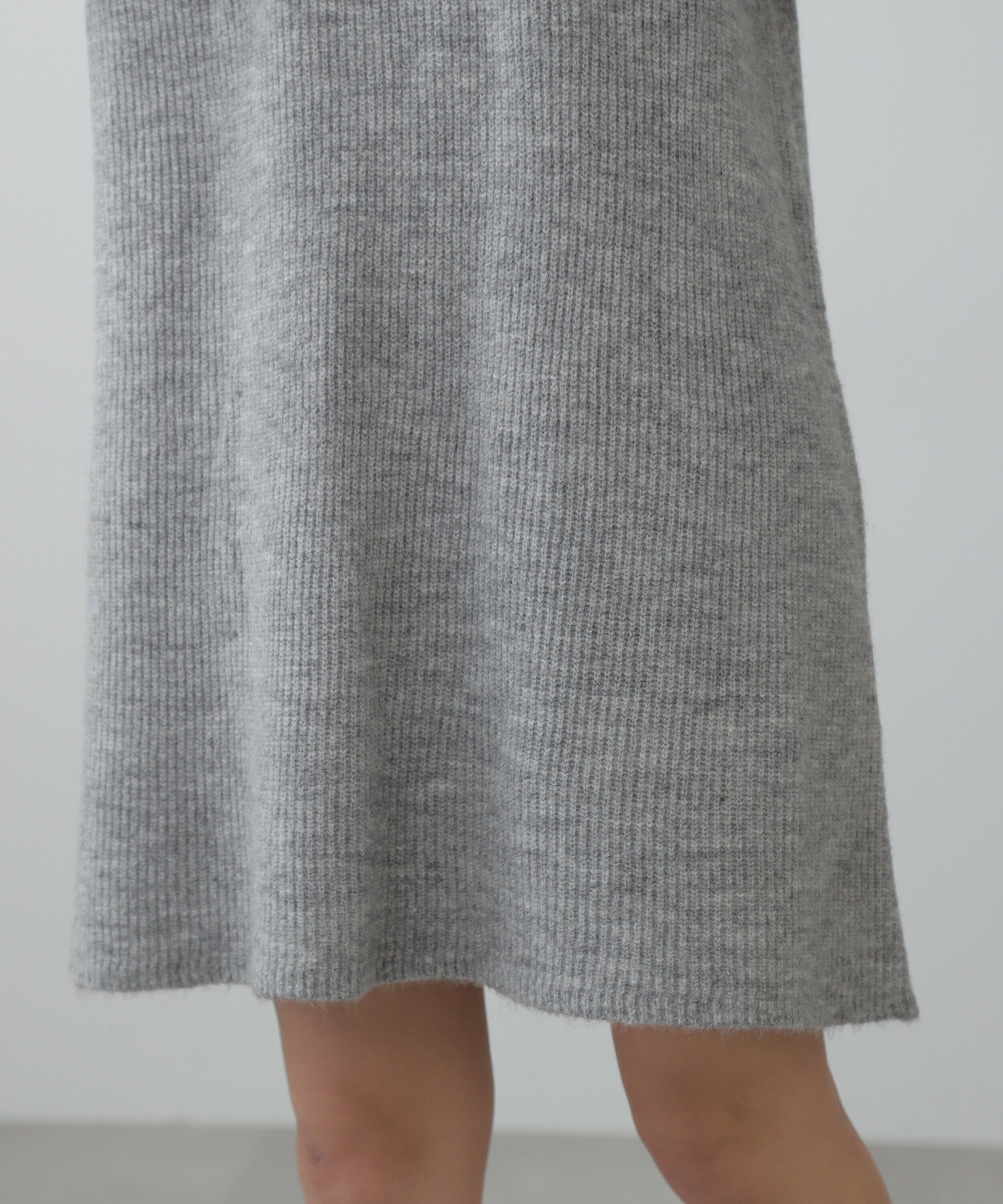  「ボートネック畦ニットミニワンピース」|ワンピース|